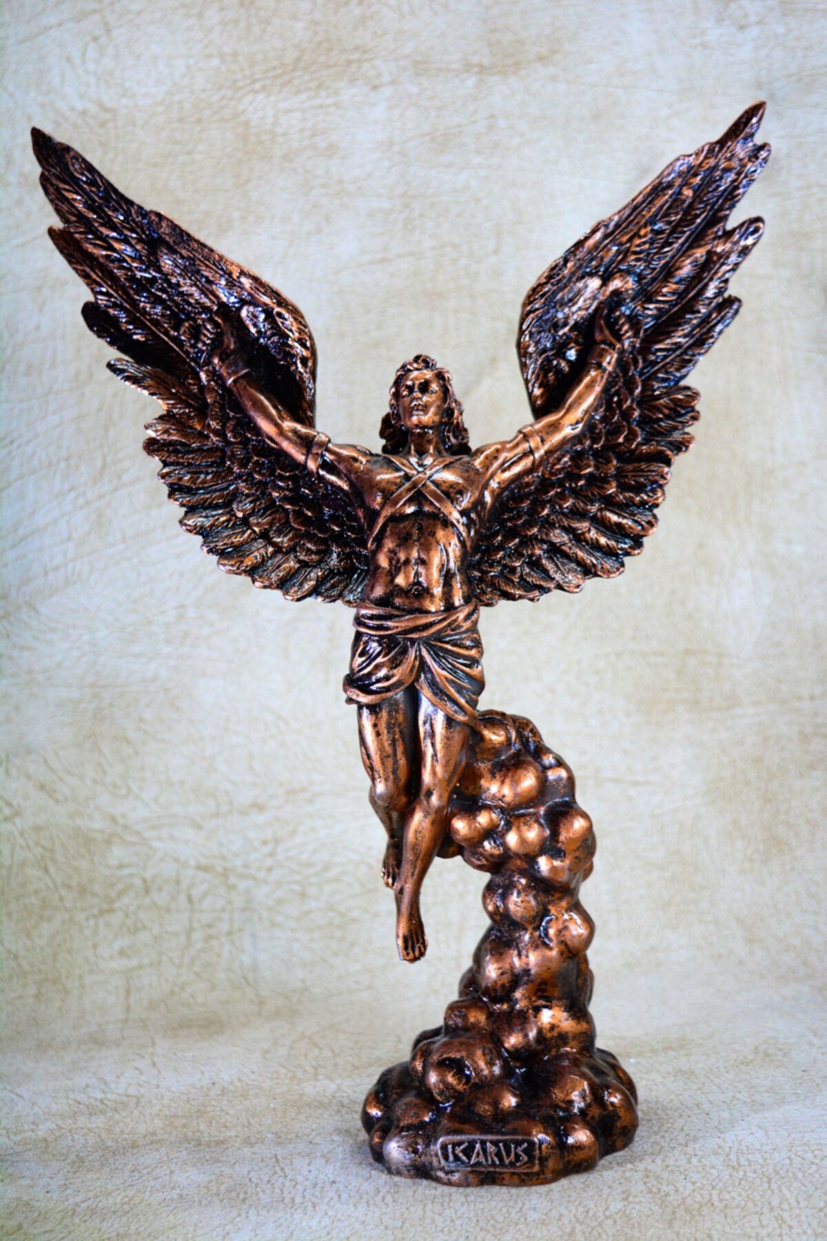 Narçiçeği Takı ve Hediyelik Eşya Yunan Kahraman Icarus Bronz Heykel Biblo
