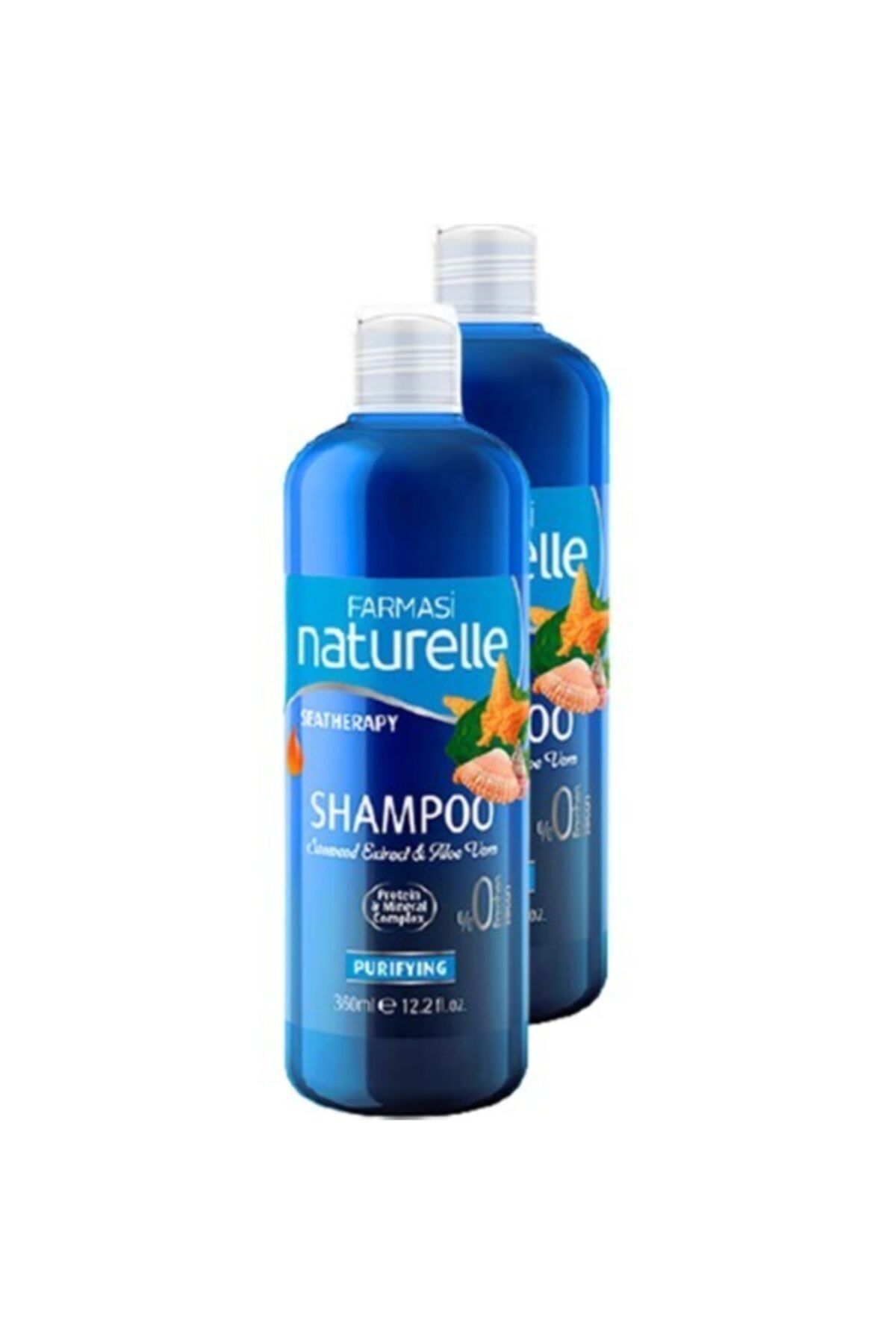 Farmasi Farması Naturelle Sea Therapy Yosun & Aloe Vera Arındırıcı Şampuan 360 ml 2'li Set