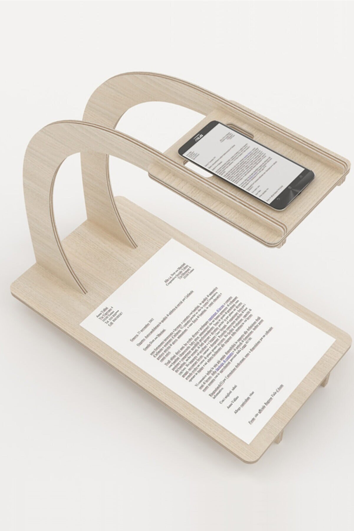 AHWALL Phone Stand with Document Scanner - Smart Office Solution