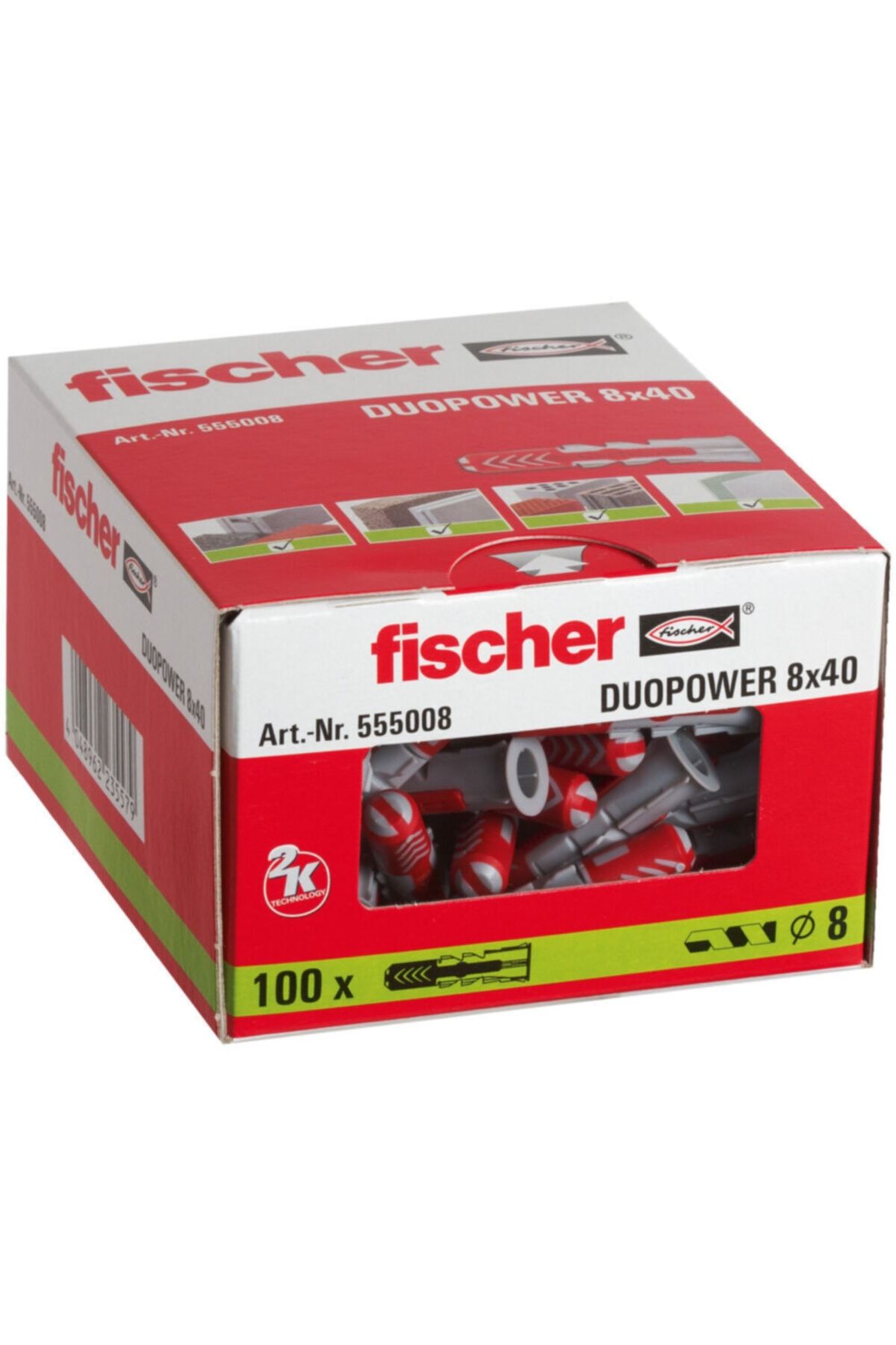 Fischer Duopower Fıscher 8x40 Çift Bileşenli Plastik Dübel