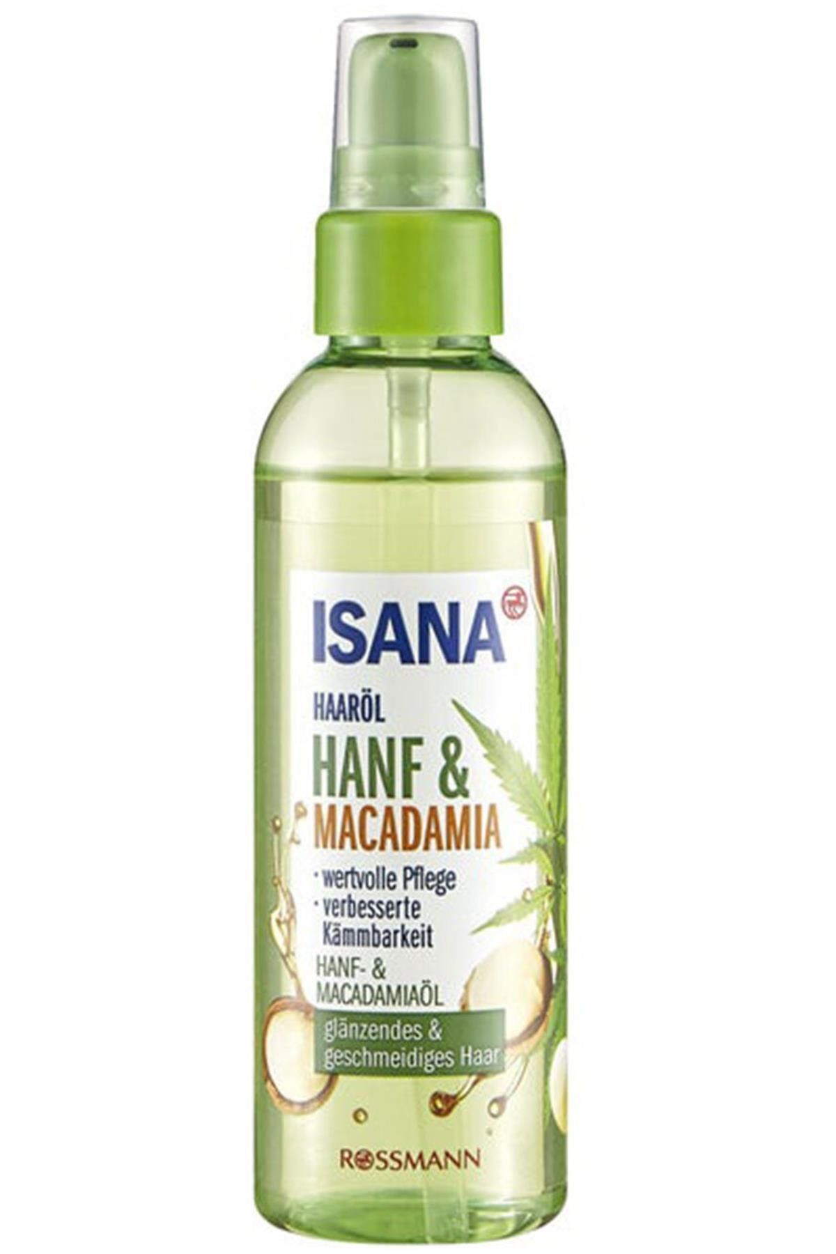 ISANA Saç Bakım Yağı Kenevir & Macadamia Yağı Özü 100ml Kateg
