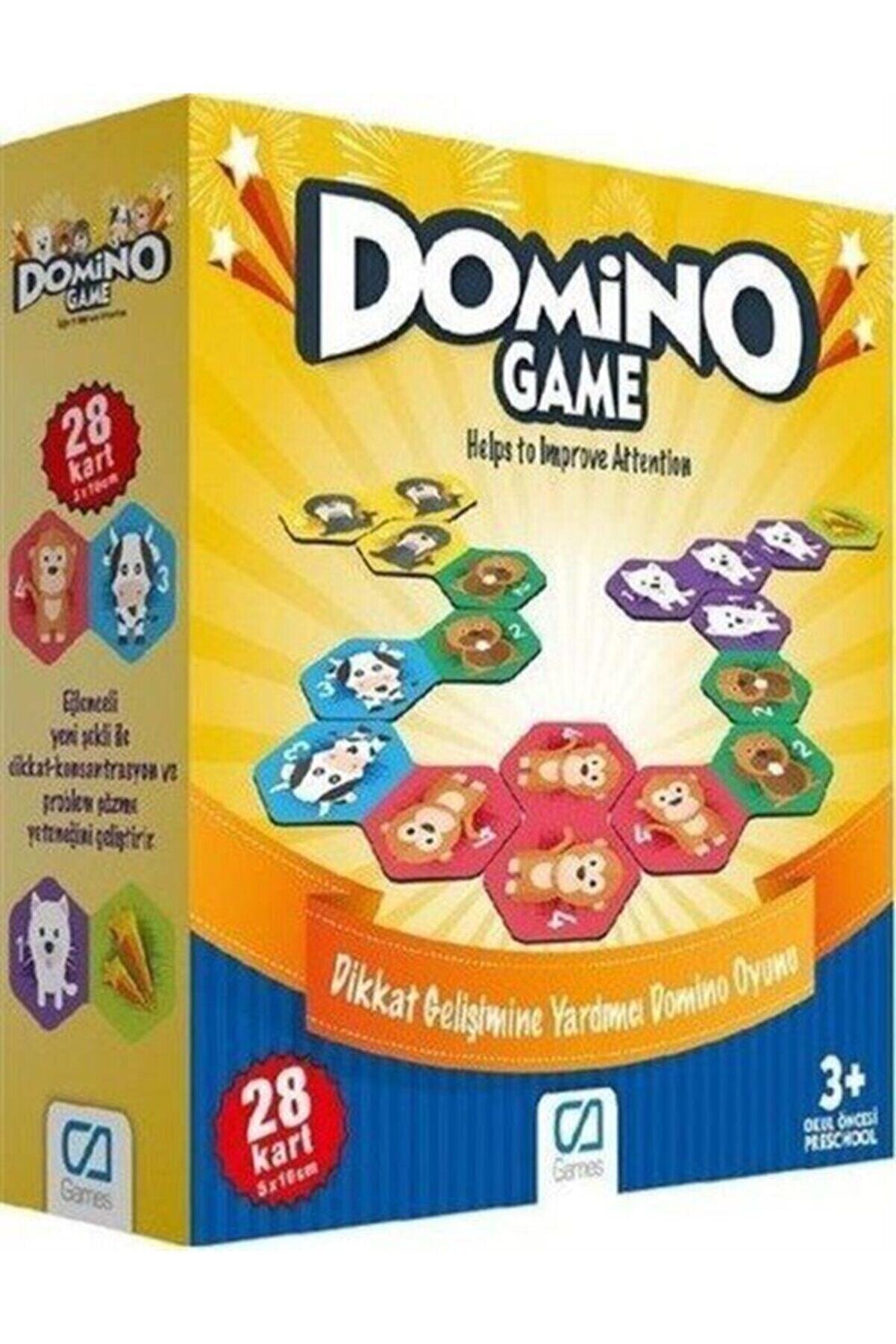 Genel Markalar Domino Game (28 Kart) (ca.10015) & Dikkat Gelişimine Yardımcı Domino Oyunu