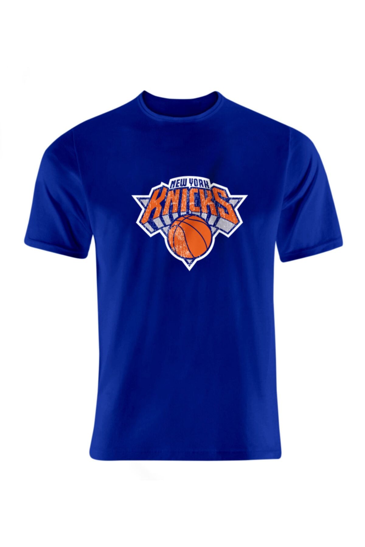 Usateamfans Erkek Mavi New York Knicks Retro T-shirt