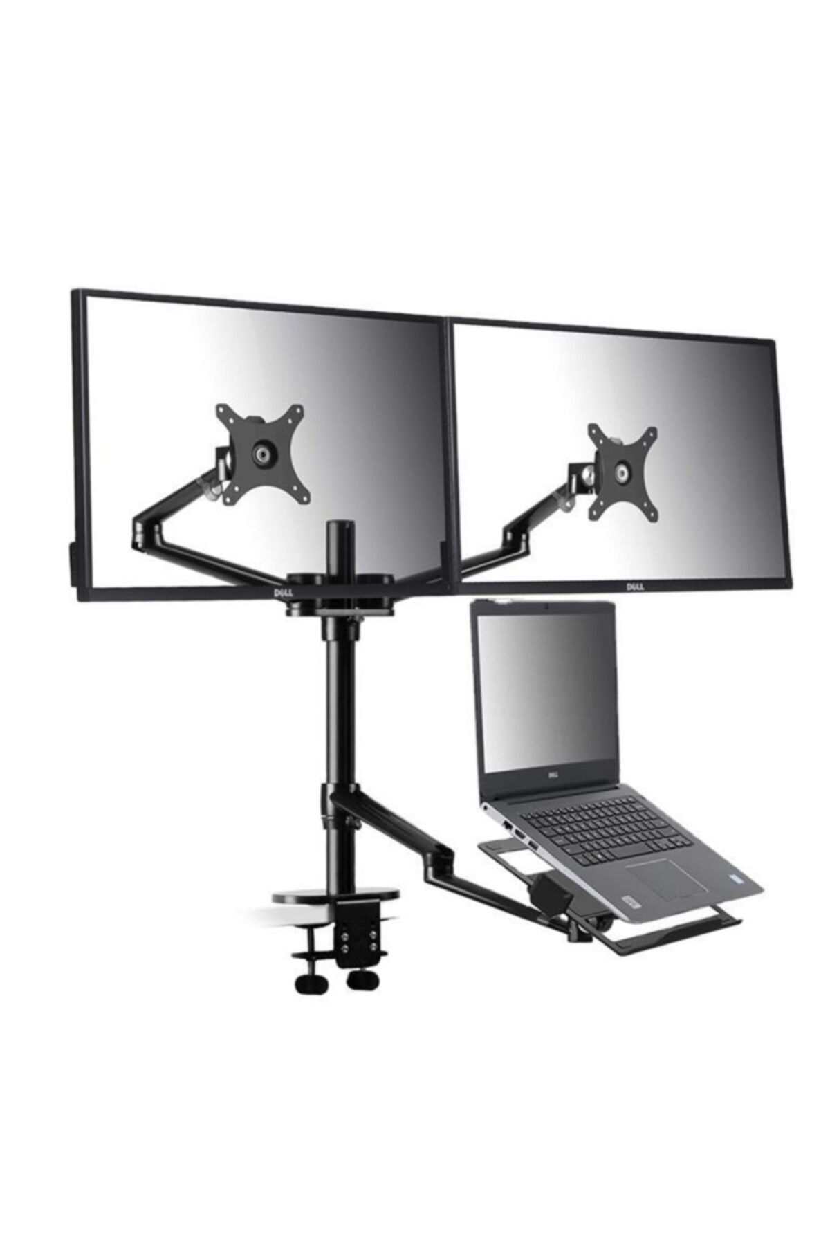 NPO Std7093 10"-27" Uyumlu  Notebook Stand Ve Vesa Monitör Tutucu Çift Kol