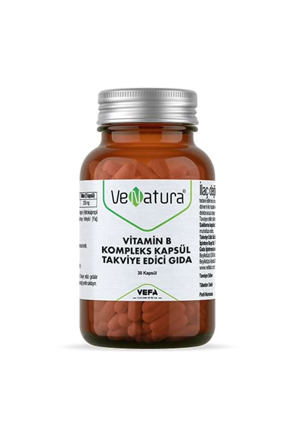 Venatura Vitamin B Kompleks Kapsül Takviye Edici Gıda 1 Paket (1 X 1 Adet)