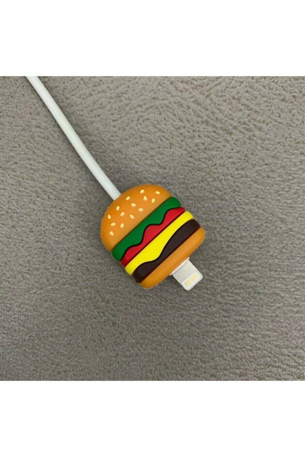 MY MÜRDÜM Sevimli Silikon Kablo Koruyucu Hamburger