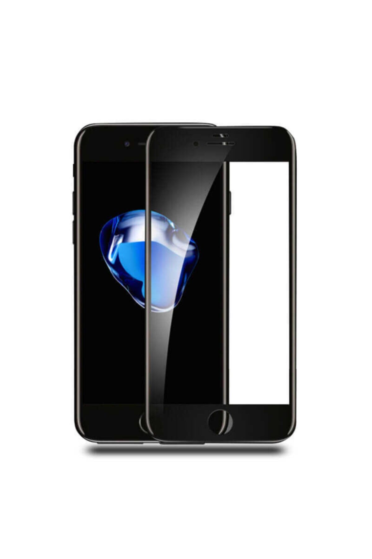 Fibaks Iphone 6  Siyah Ekran Uyumlu Tam Kaplayan Cam 5d Ekran Koruyucu