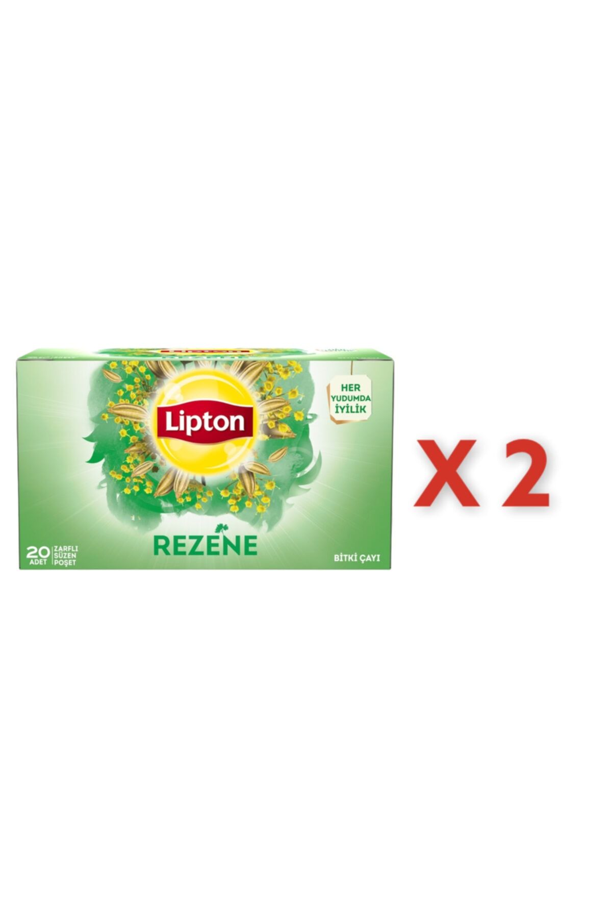 Lipton Rezene Bitki Çayı Süzen Bardak Poşet 20li X 2 Adet
