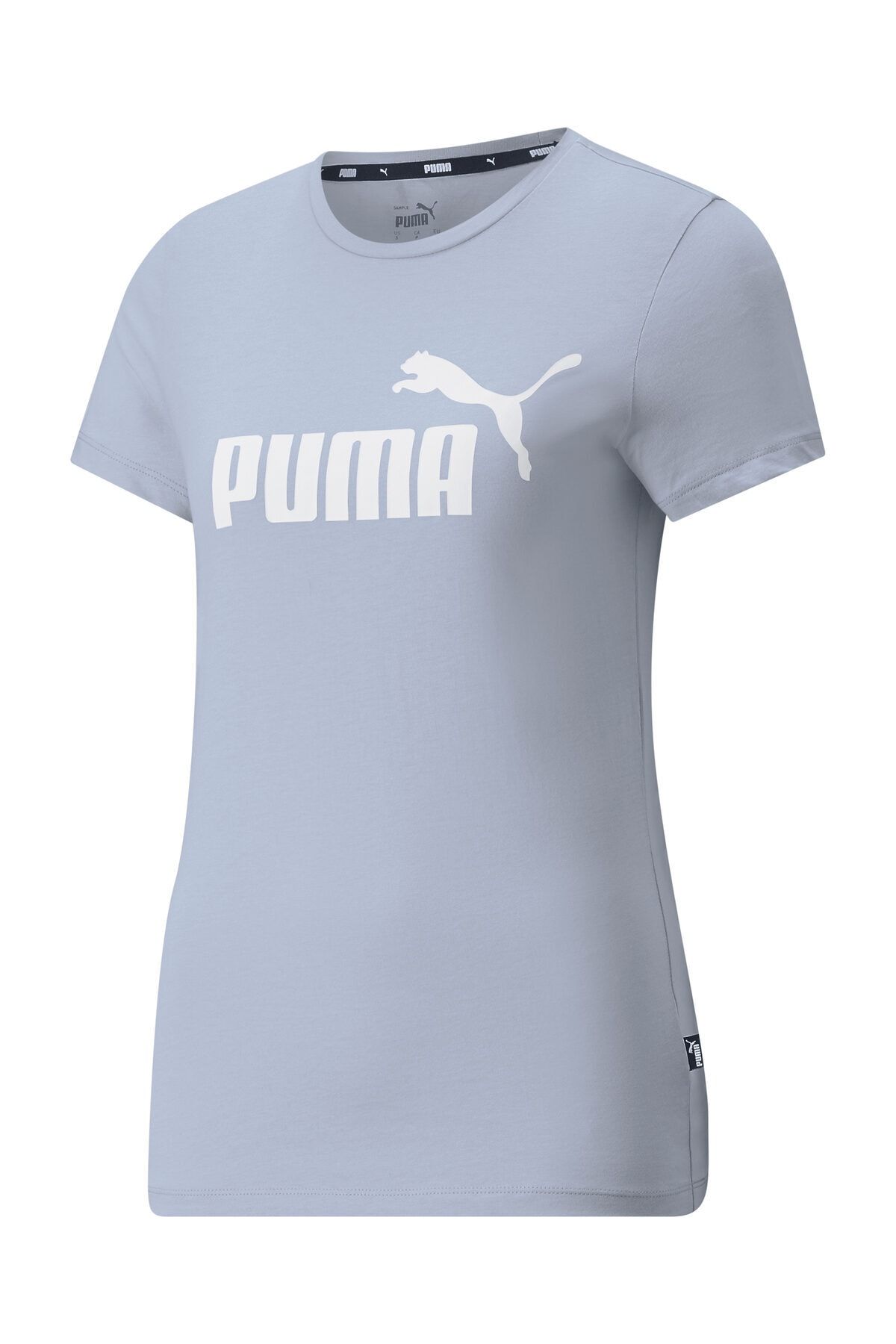 Puma Kadın Tişort Ess Logo - Mavi - 58677583