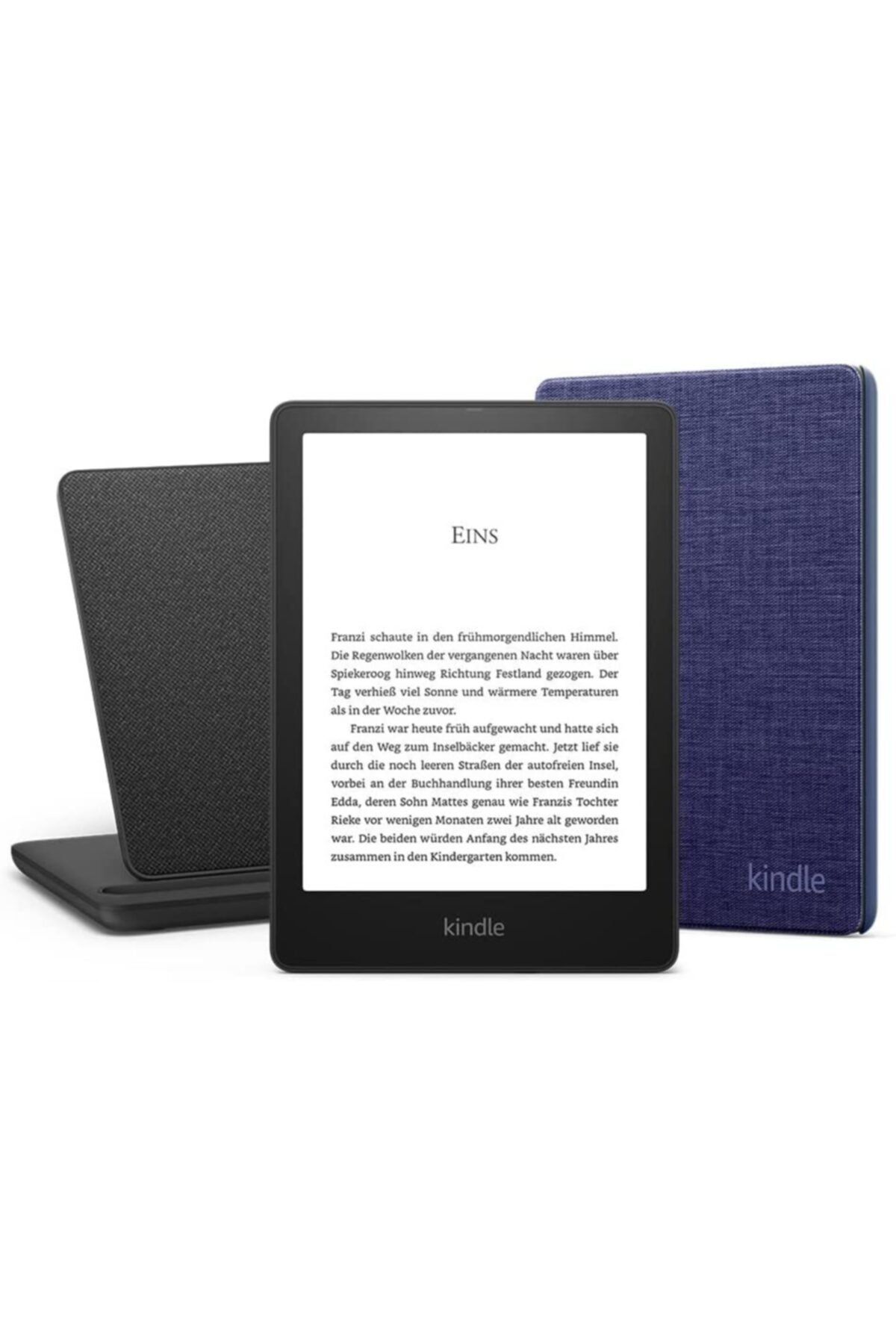 Amazon 6.8" Paperwhite 5 E Kitap Okuyucu + Orijinal Lacivert Kılıf + Kablosuz Şarj Ünitesi