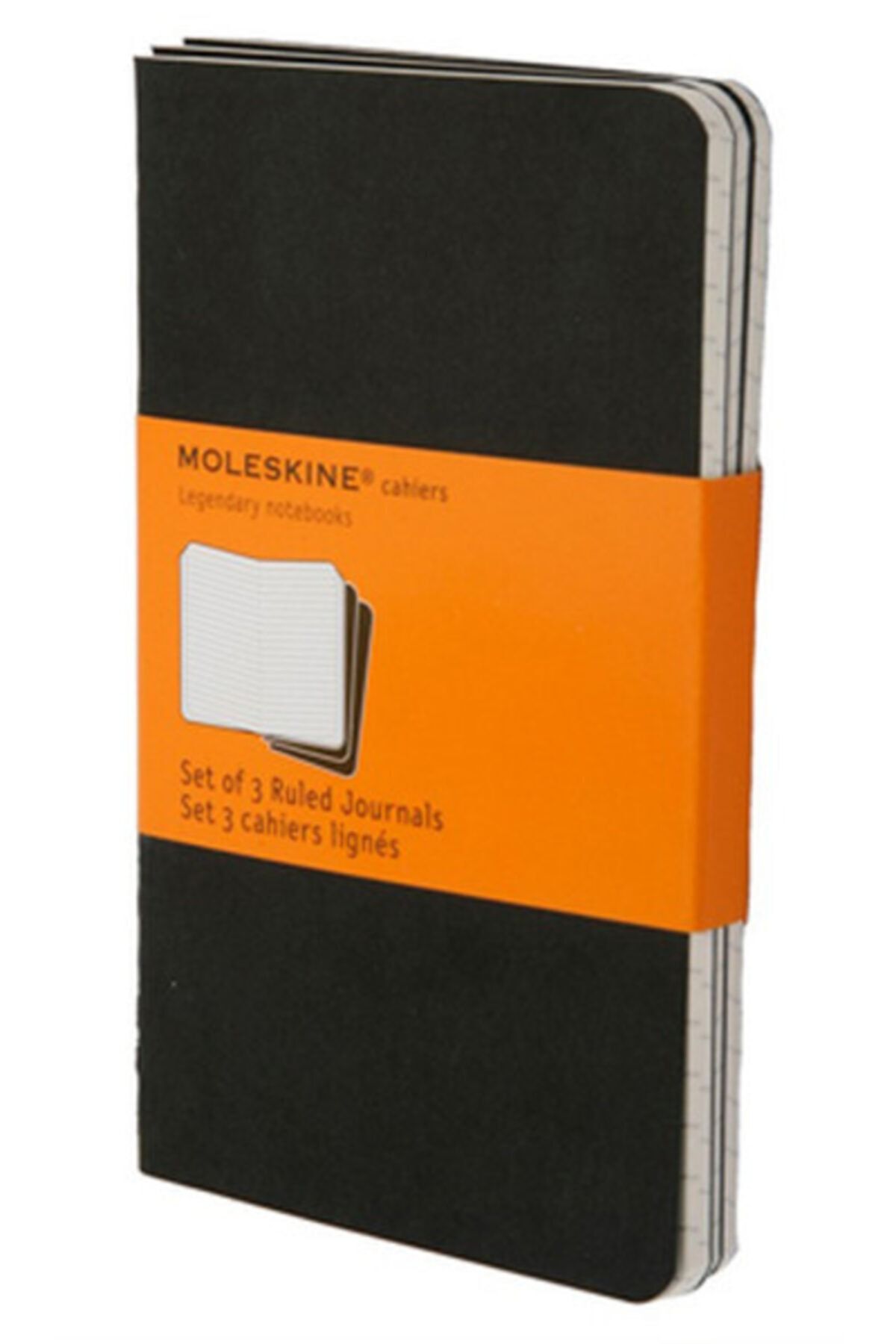 Moleskine Cahier Pocketruled Notebook Black (çizgili 3'lü Paket Siyah)