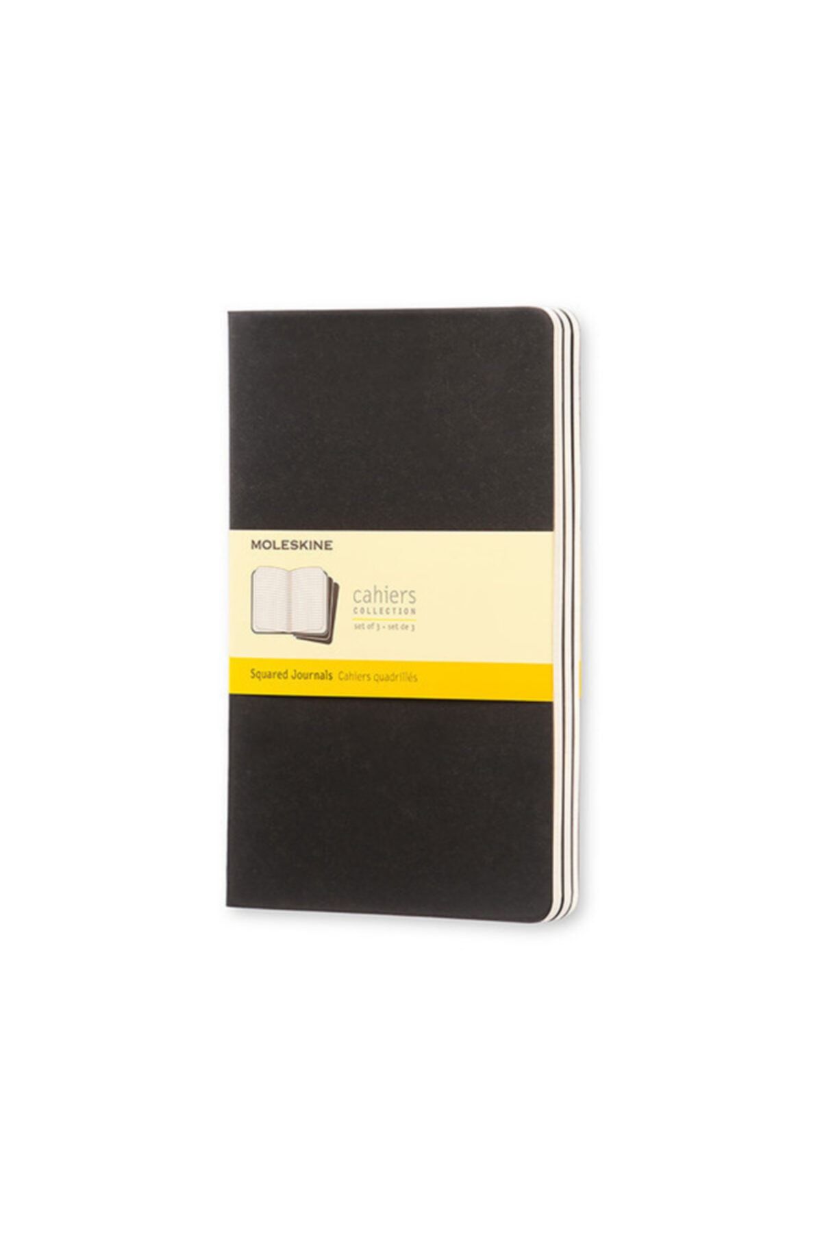 Moleskine Cahier Largeplain Notebook Black (düz 3'lü Paket Siyah)