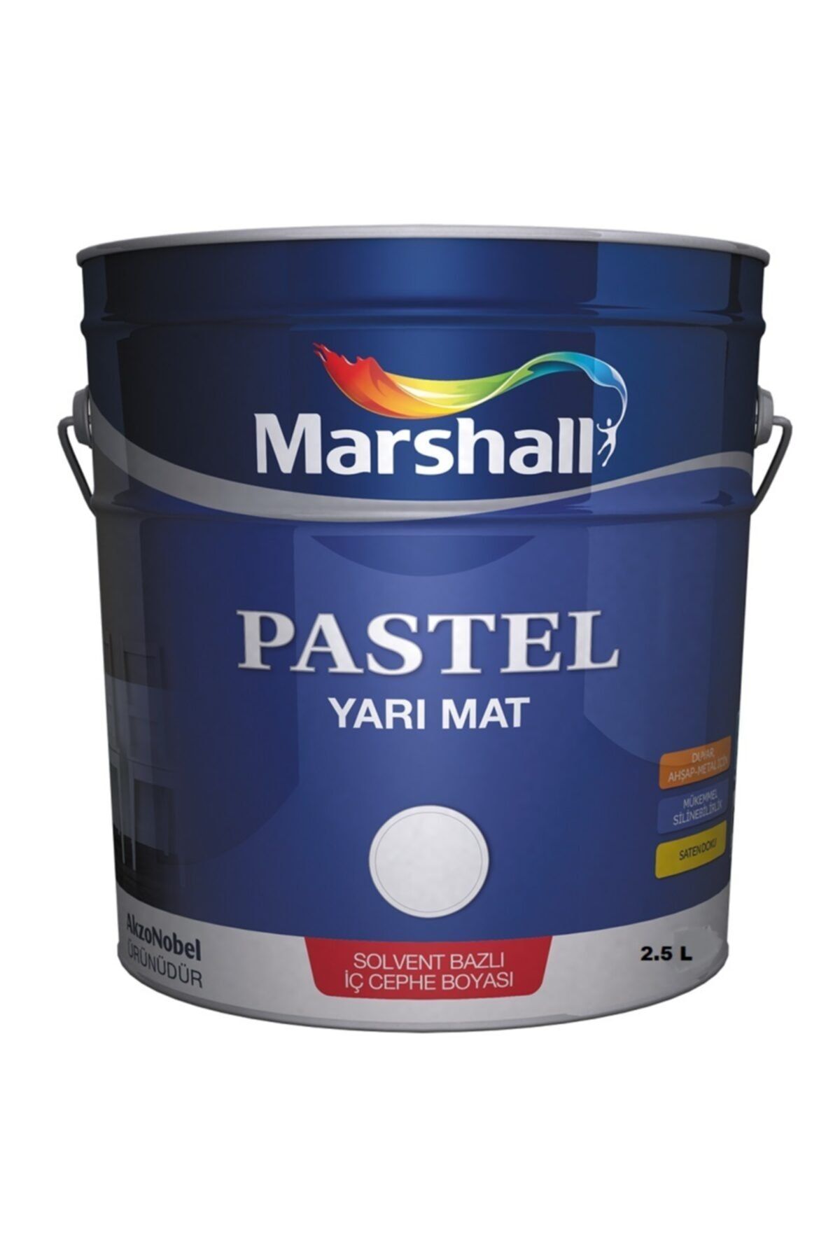 Marshall Pastel Yarı Mat Sentetik Boya 2,5lt 3,5kg