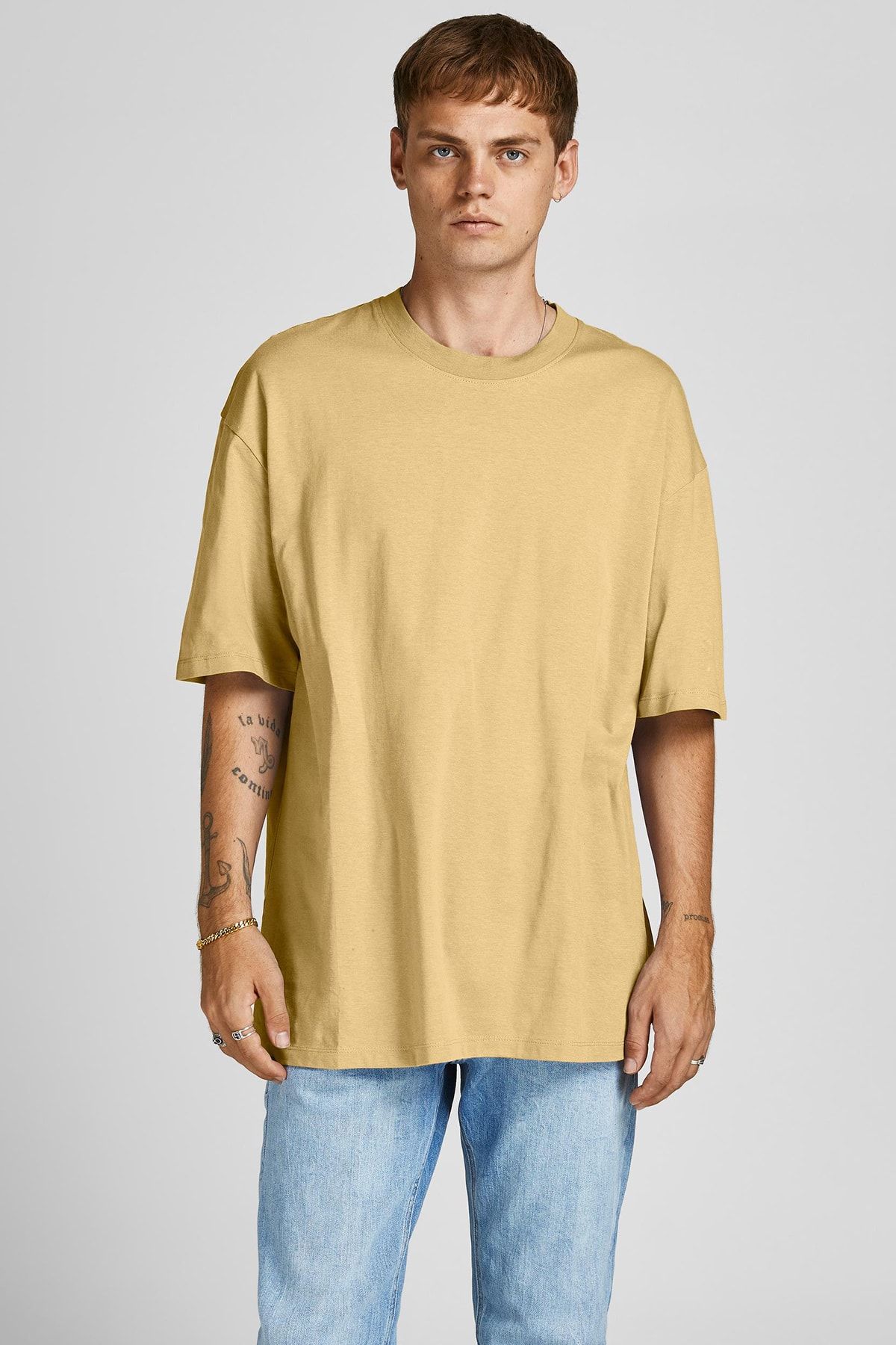 Jack & Jones Originals Jorbrink Pamuklu Oversize T Shirt Erkek T Shirt 12185628