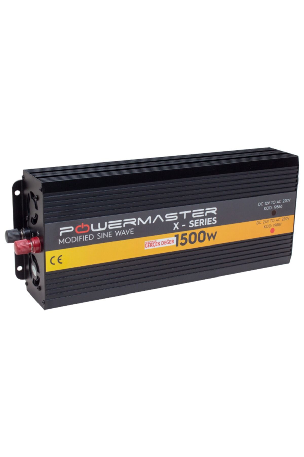 Powermaster Pwr1500-12 Uyumlu Tek Dıgıtal Ekran 12 Volt 1500 Watt Modıfıed Sınus Wave Inverter