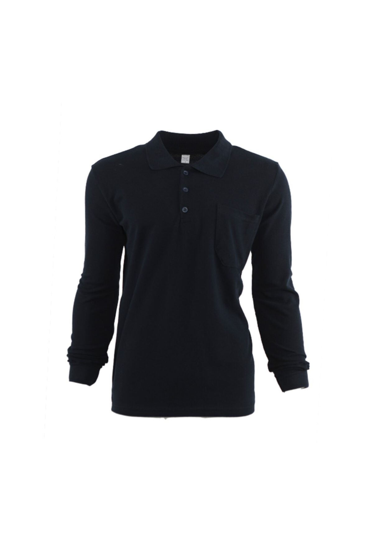 Çamdalı İş Elbiseleri Polo Yaka Lacivert 20/10 İki İplik Kışlık İş Sweatshirt