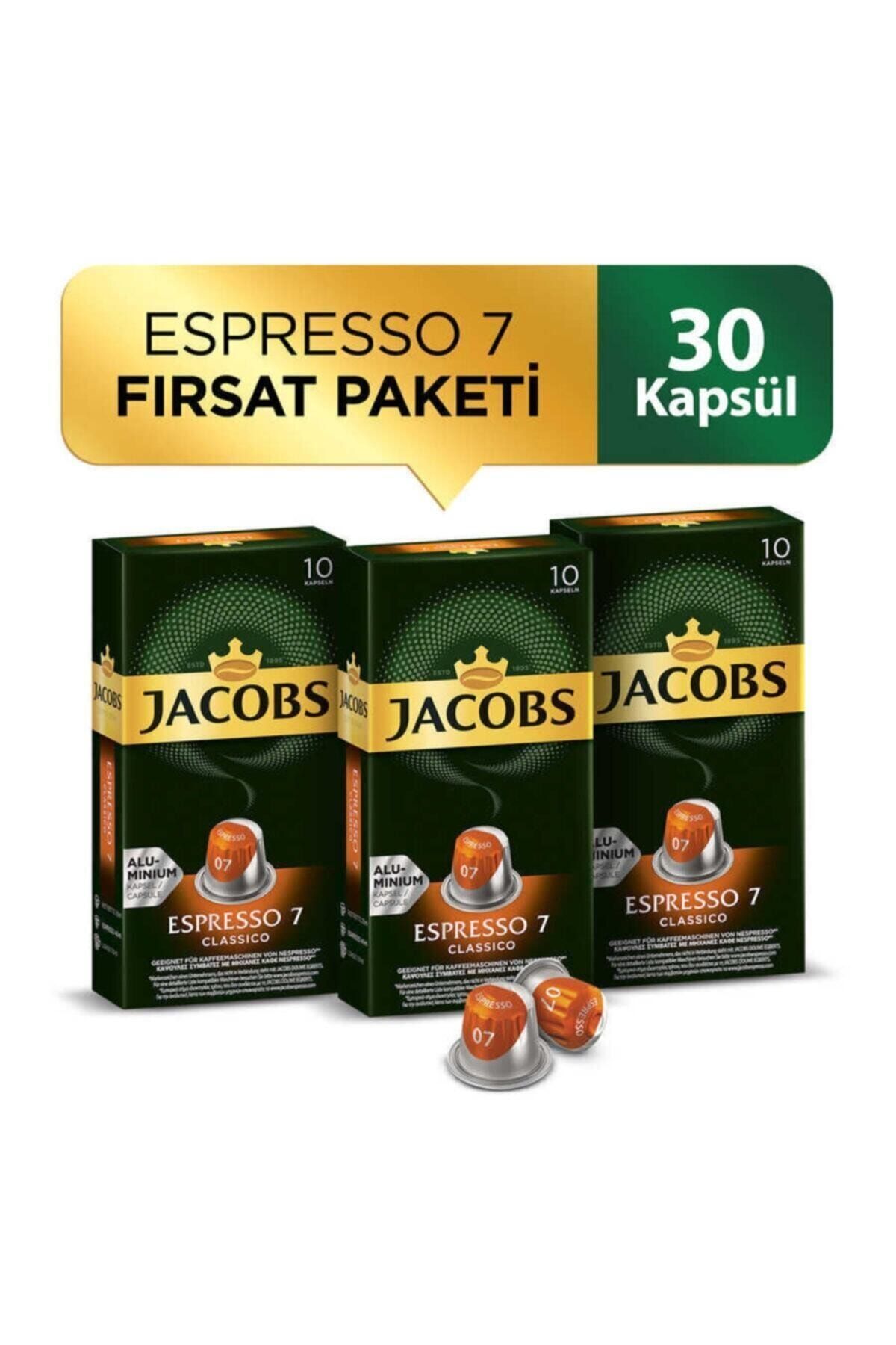 Jacobs Espresso 7 Classico Kapsül Kahve 30 Kapsül