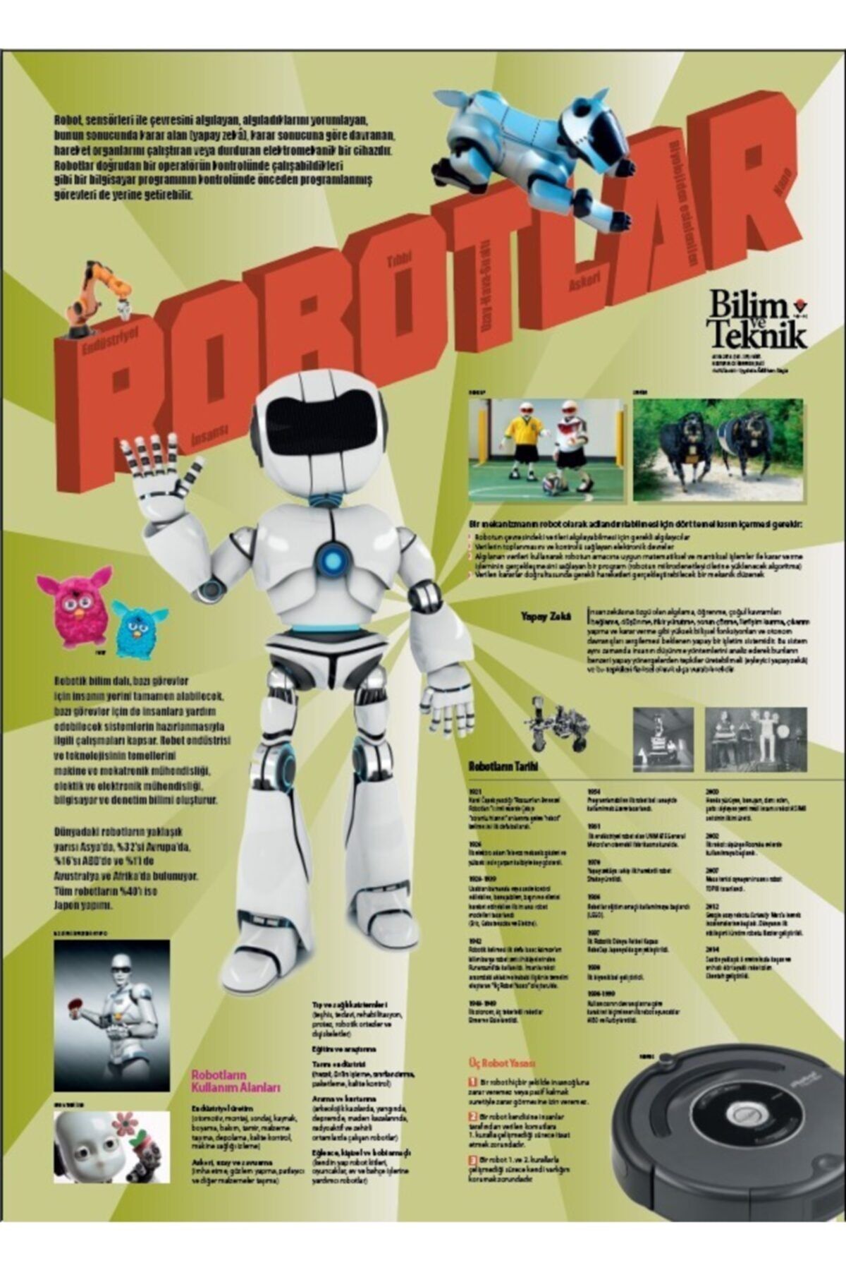 okulcenter Robotlar Afişi (vinil) 70x100 Cm