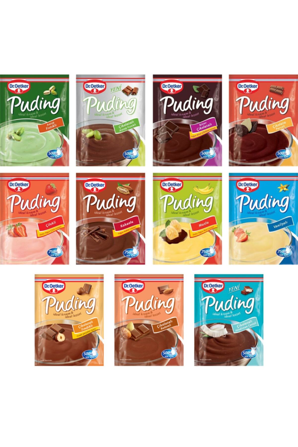 Dr. Oetker Puding Dünyası Set (11 Çeşit)