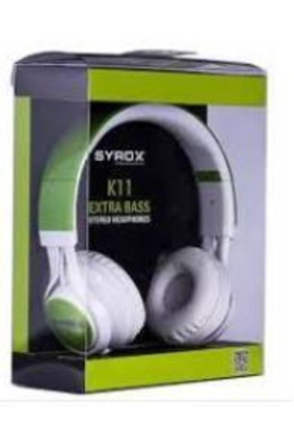 Syrox Unisex Yeşil K11 Mikrofonlu Stereo Kablolu Kulak Üstü Kulaklık