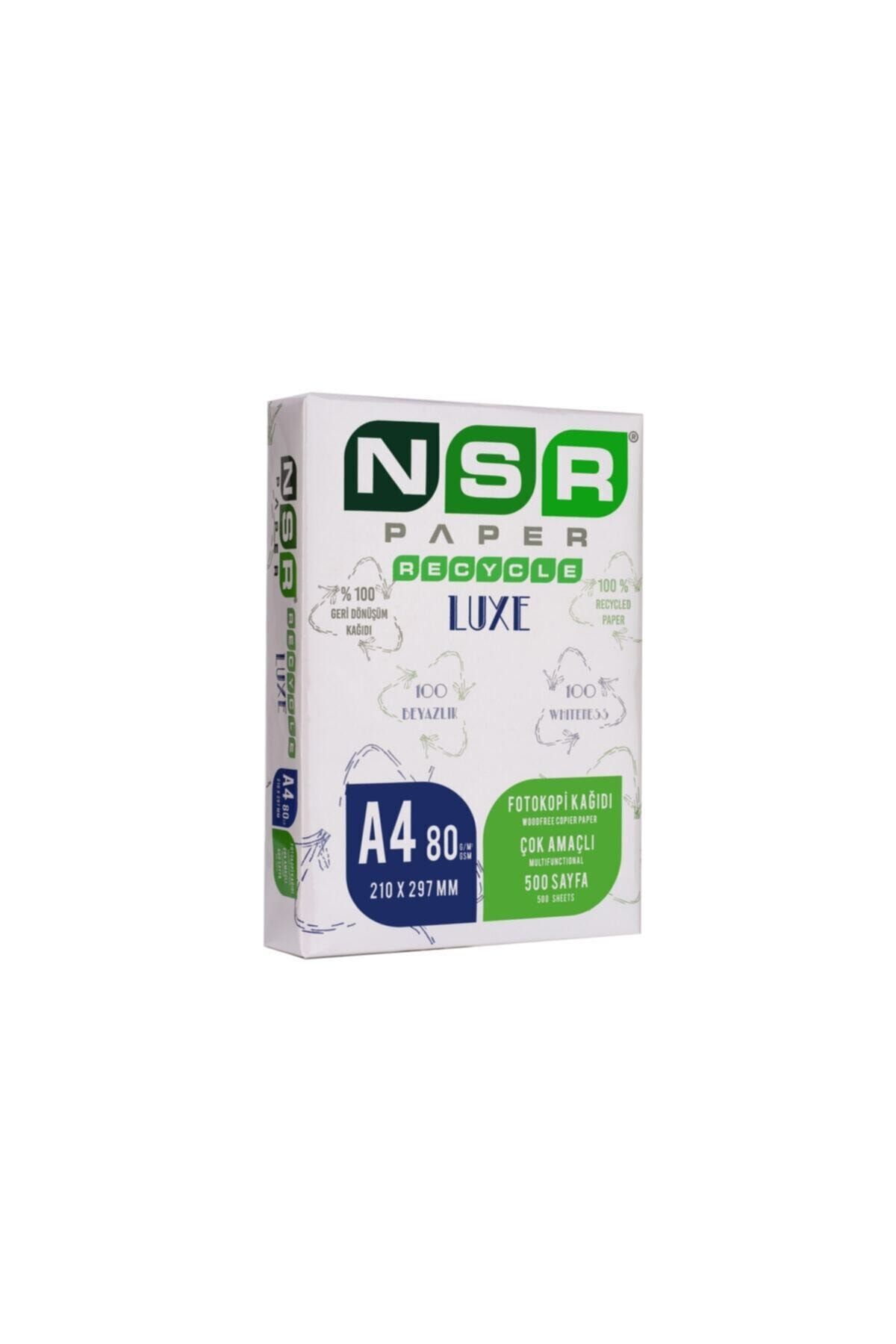 NSR PAPER Recycle Luxe A4 80gsm Fotokopi Kağıdı 500 Sayfa