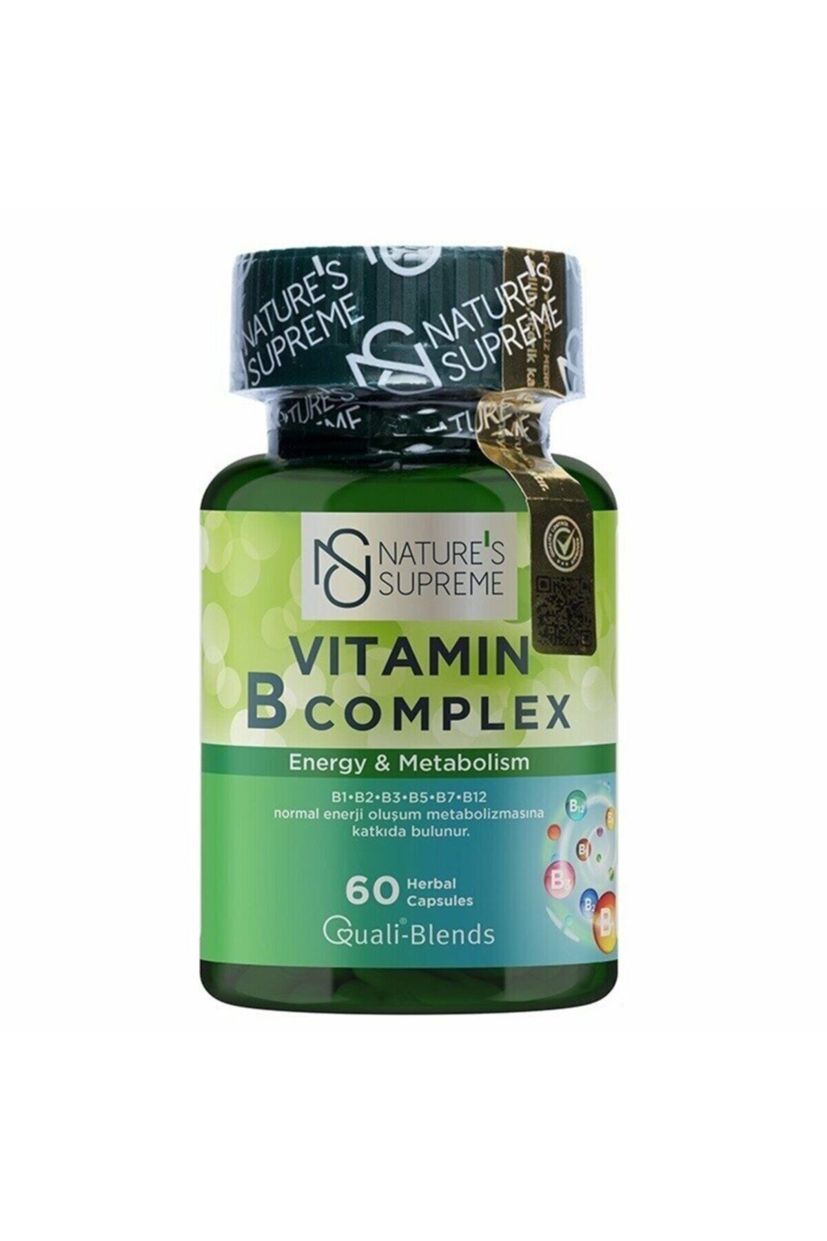 Natures Supreme Vitamin B Complex 60 Kapsül
