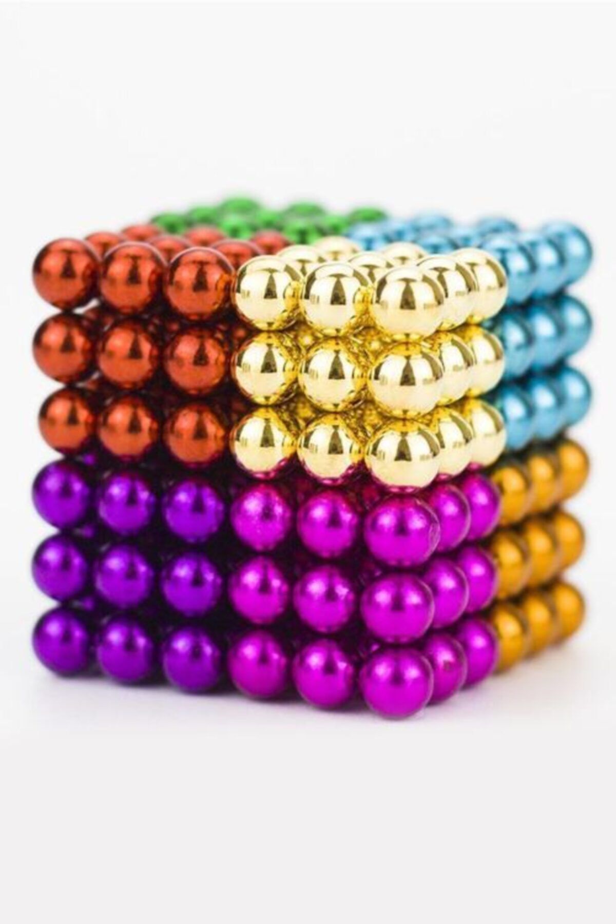 Genc Home Renkli Neodyum Mıknatıs 432 Parça - 5mm 6 Farklı Renk Renkli Sihirli Manyetik Toplar