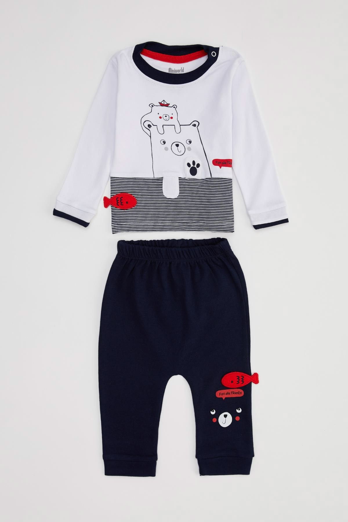 Defacto Erkek Bebek Baskılı Pijama Takımı