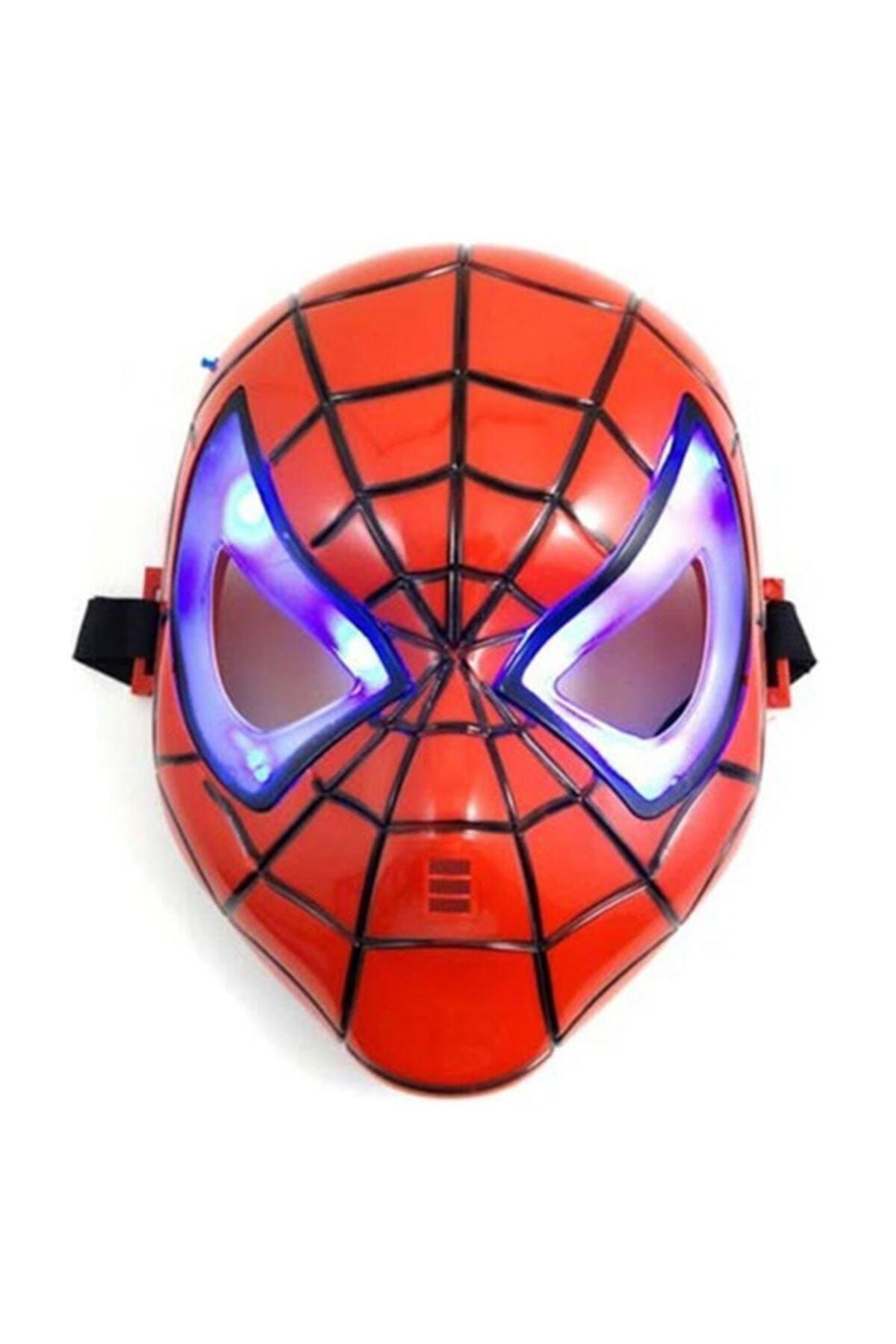 RoseRoi Işıklı Spider-man Örümcek Adam Maskesi Oyuncak Maske
