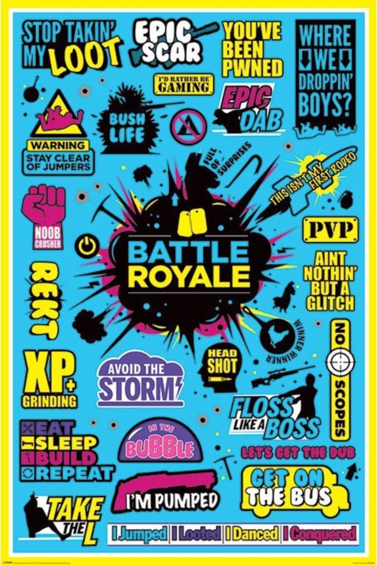 Pyramid International Maxi Poster Battle Royale (ınfographic)