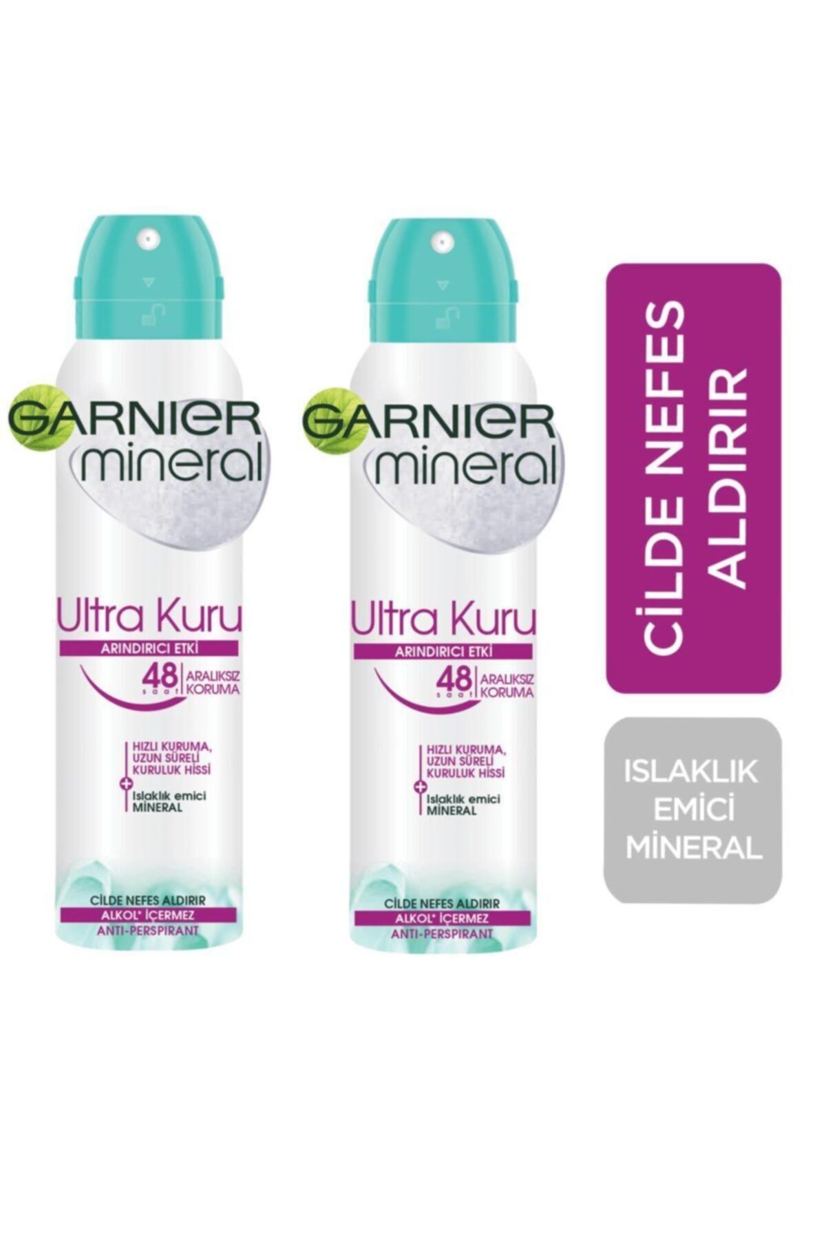 Garnier Mineral Ultra Kuru Kadın Sprey Deodorant 150 Ml 2 Adet