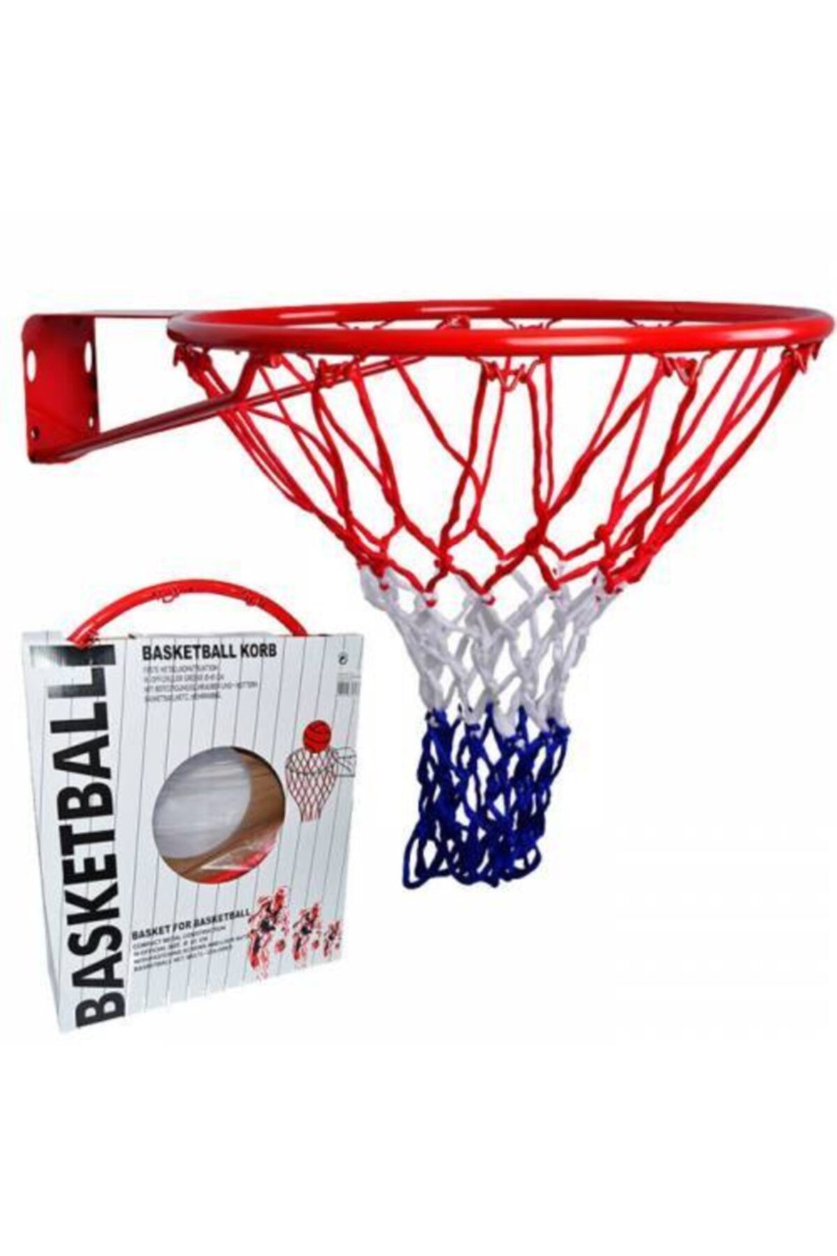 Leyaton Basketbol Çemberi Tekli 20 mm Tek Kat 45 cm File Hediyeli