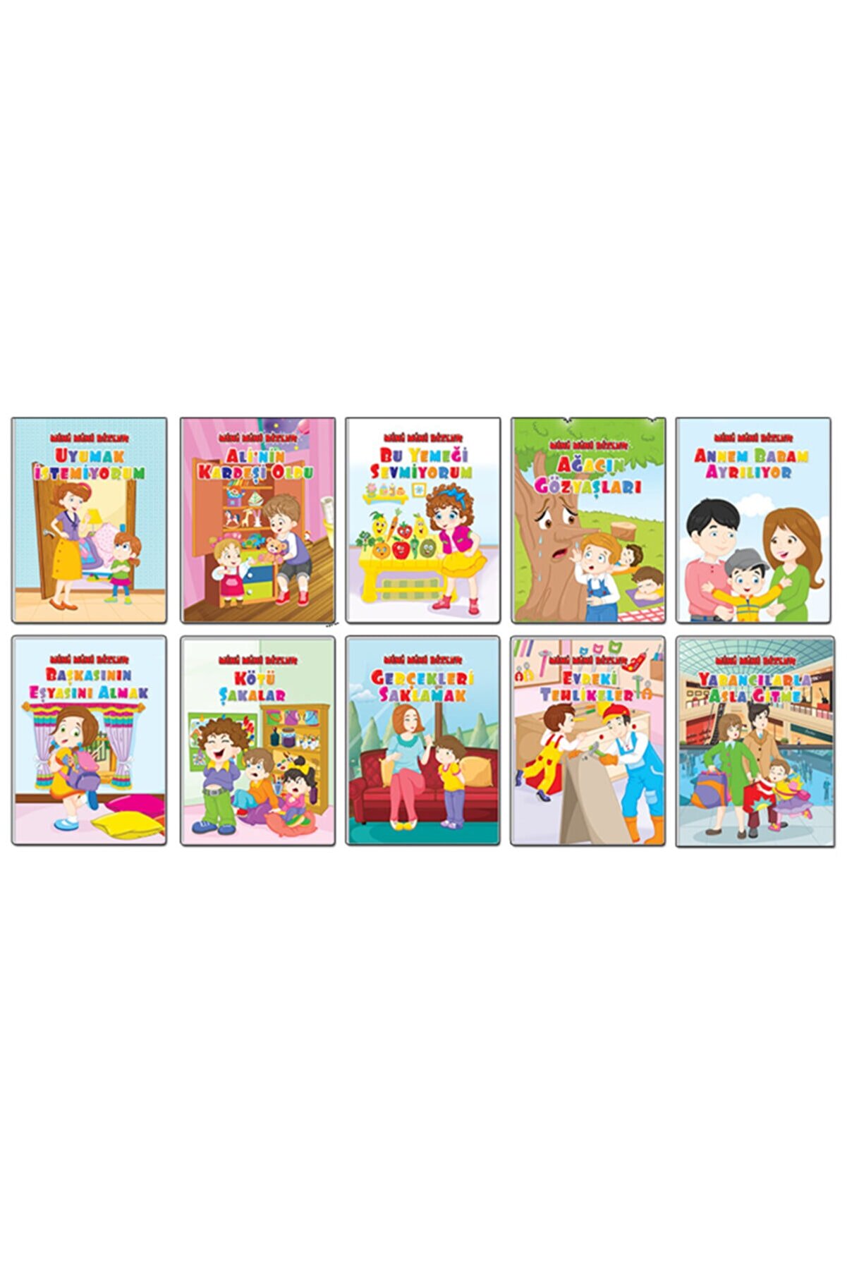 Genel Markalar Mini Mini Bizler - Okul Öncesi Eğitici Hikaye Seti - 10 Kitap Takım