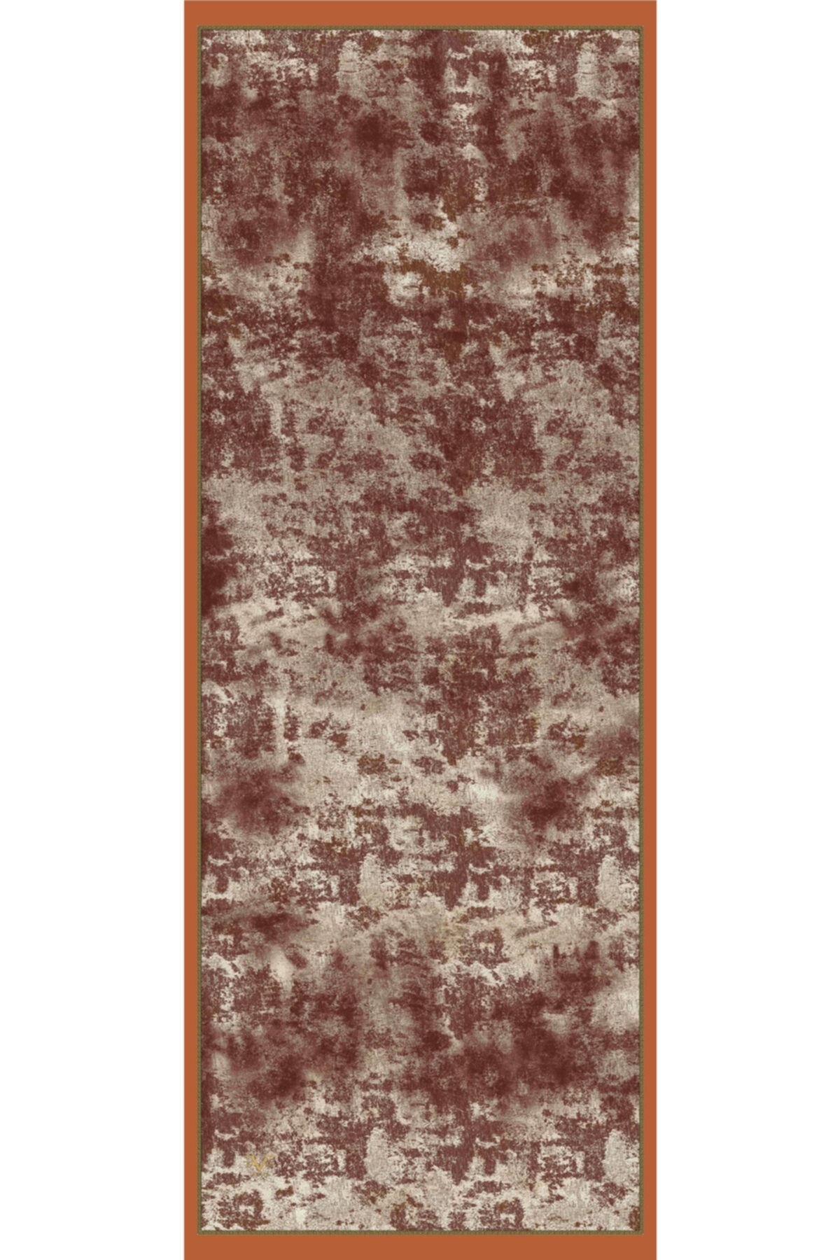 19V69 ITALIA Taba Kahverengi Şal Eskitme Desen Modal Seri Eşarp Askısı Ve Hediyelik Seti Ile Birlikte 75x200 Cm