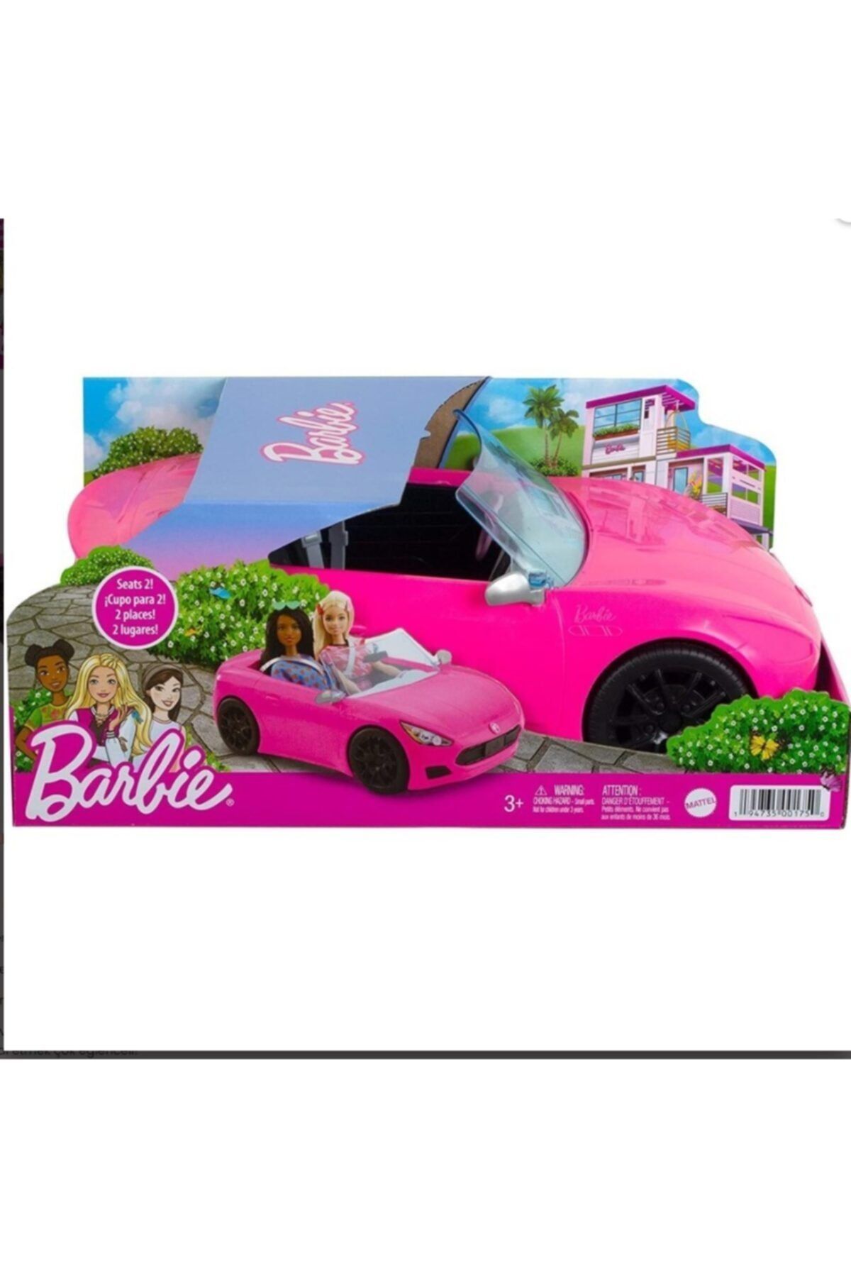 Barbie Cabrio 2 Kişilik Arabası Tekerlekli Pembe Araba Ve Gerçekçi Detaylar