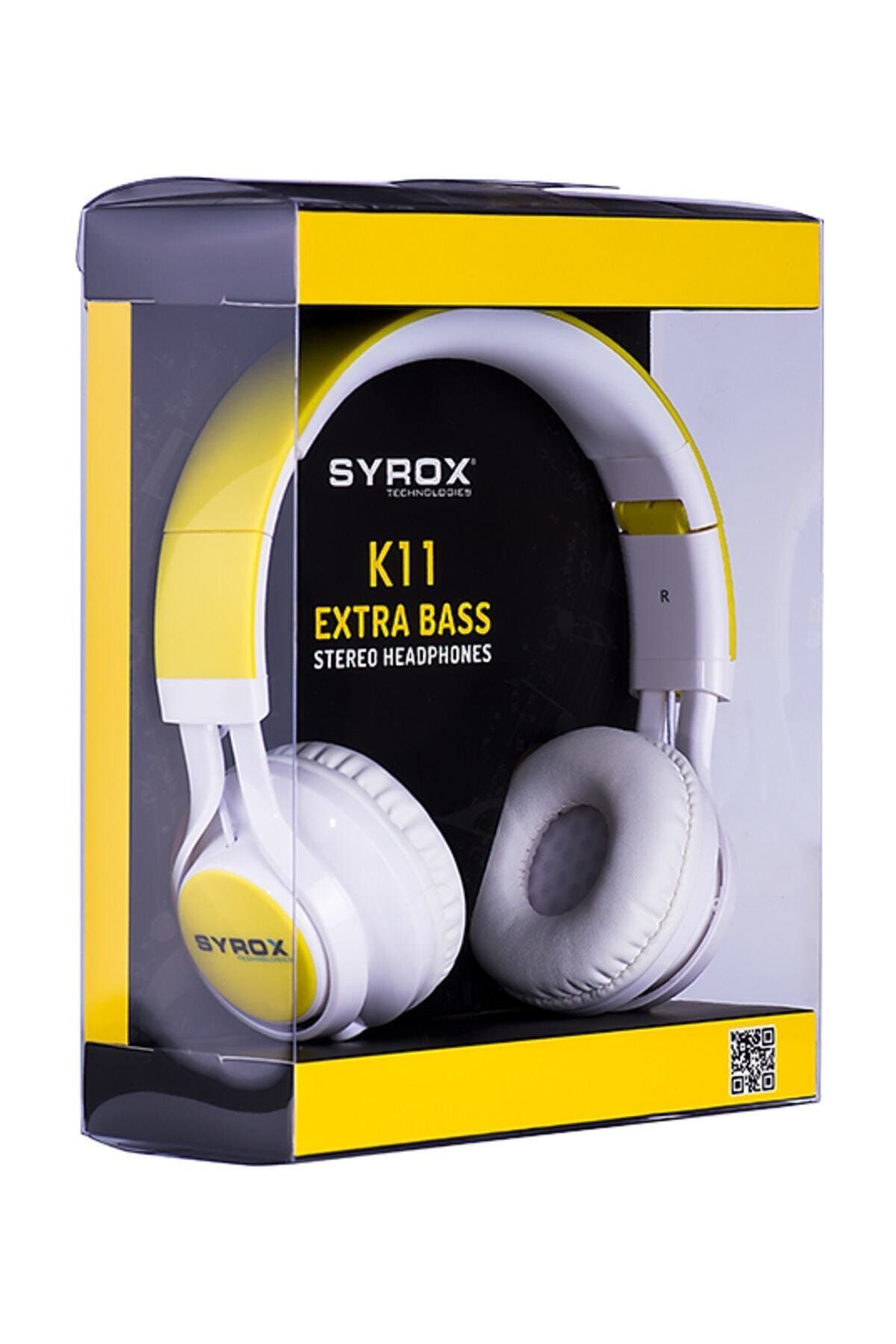 Syrox Mikrofonlu Stereo Kablolu Kulak Üstü Kulaklık