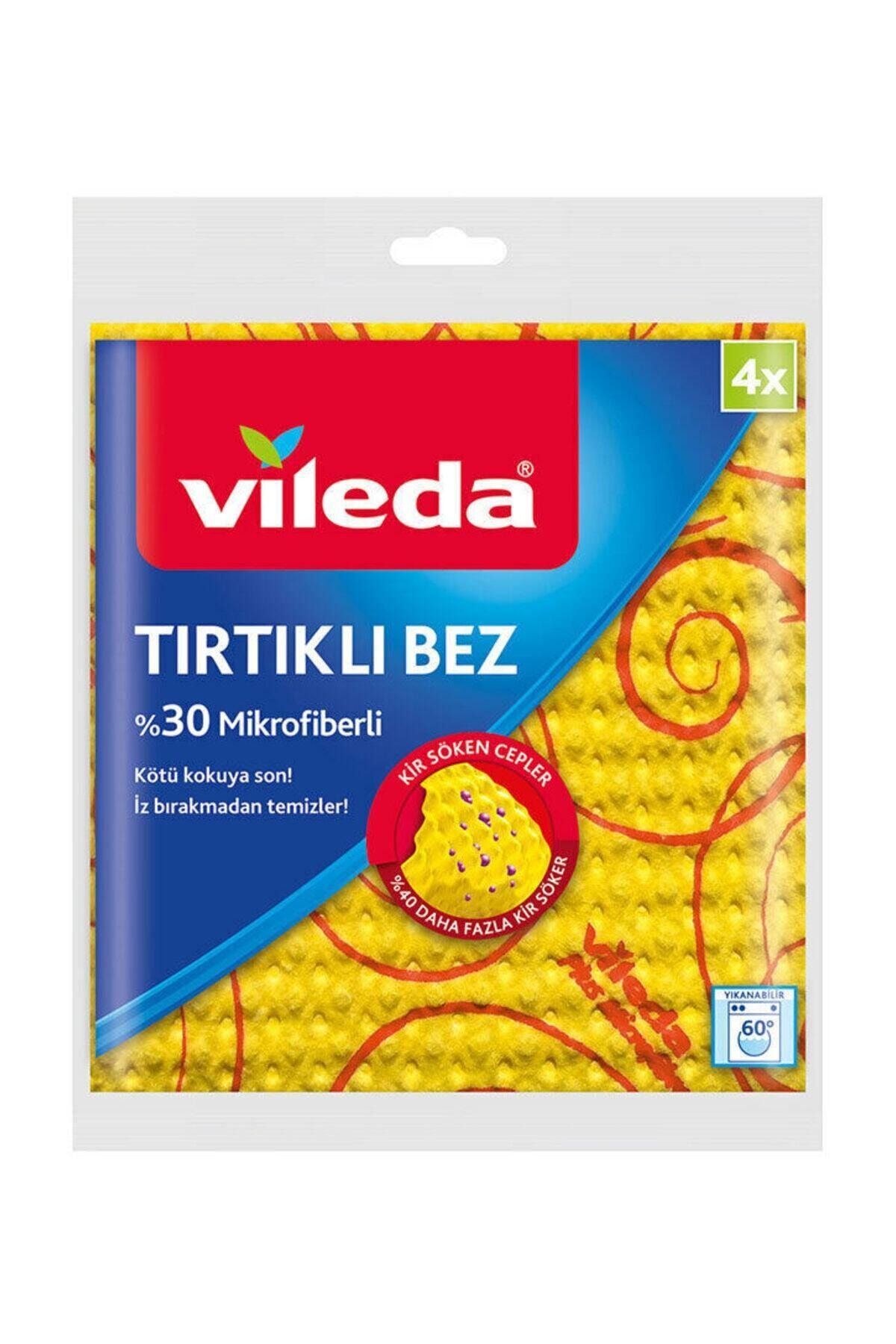 Vileda Mikrofiber Tırtıklı Temizlik Bezi 4+1 Paket