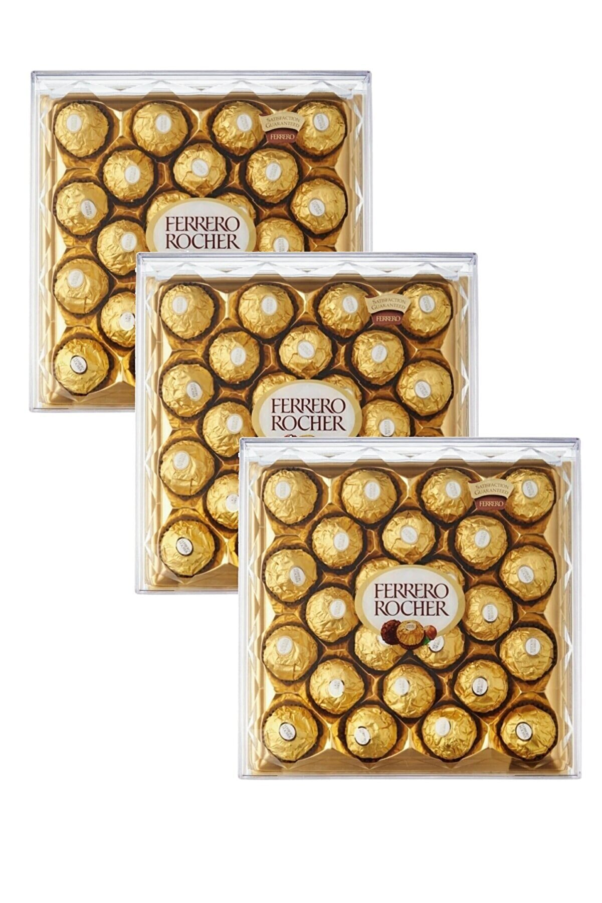 Ferrero Rocher Çikolata Truffle Hediye Çikolata Dekorlu Özel Seri Çikolata T24 300 Gr X 3 Avantaj