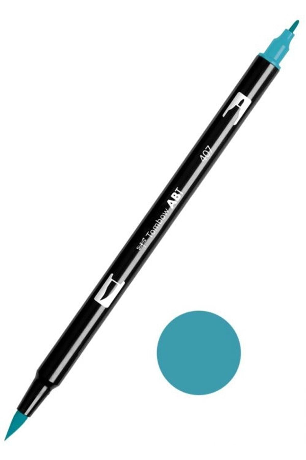 Tombow Ab-t Dual Brush Pen Grafik Kalemi Tiki Teal 407