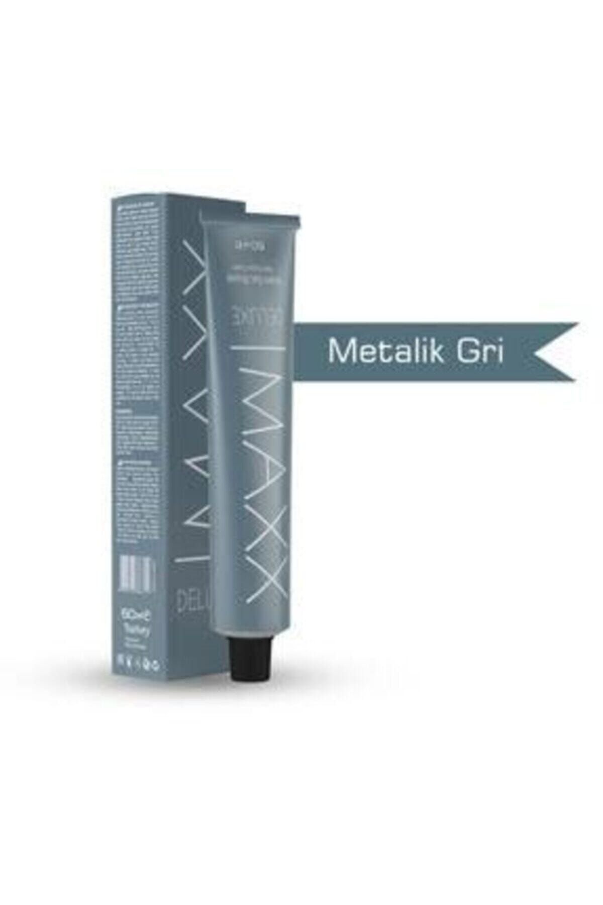 MAXX DELUXE Metalik Gri Krem Saç Boyası - 60 ml