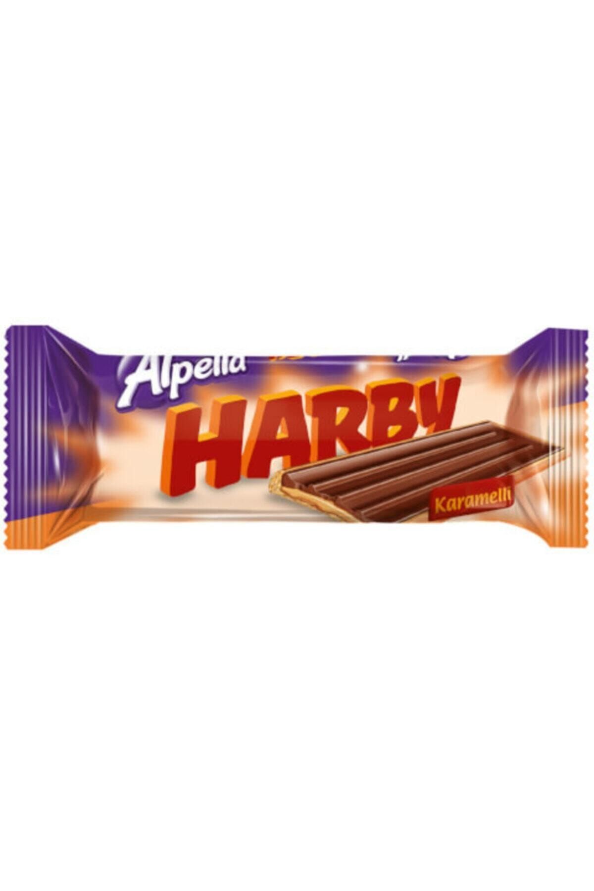 Alpella Harby Karamelli Kaplamalı Bisküvi 25 Gr 24 Adet