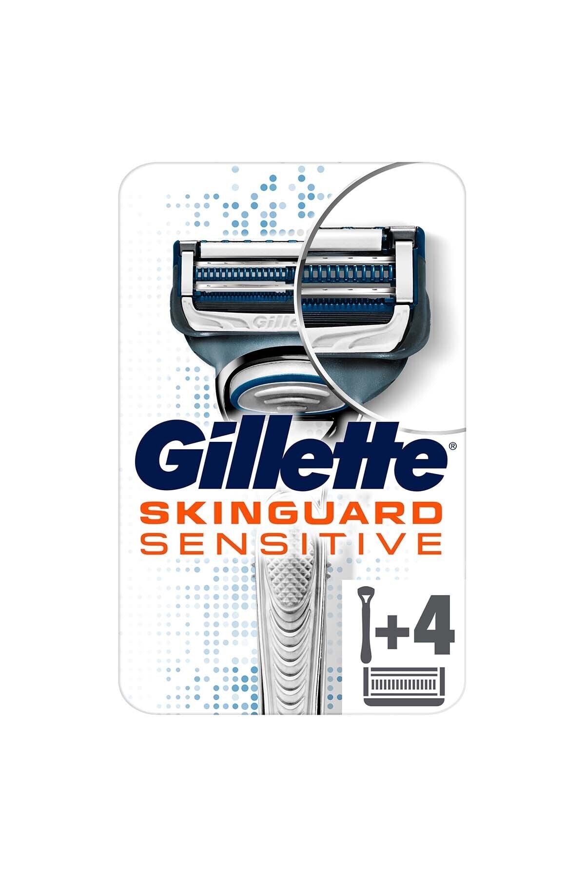 Gillette Skinguard Tıraş Makinesi 4'lü Yedek Tıraş Bıçağı