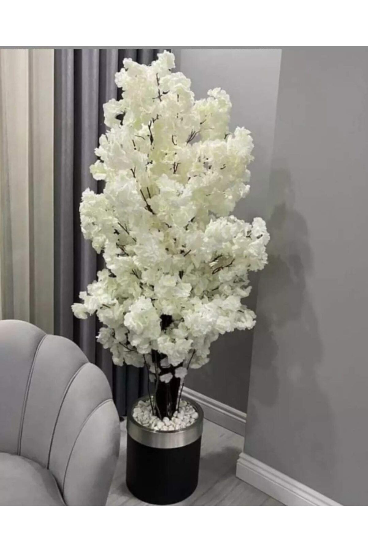 İremÇiçekçilik 150 Cm Beyaz Yoğun Bahar Dalı Yapay Ağaç