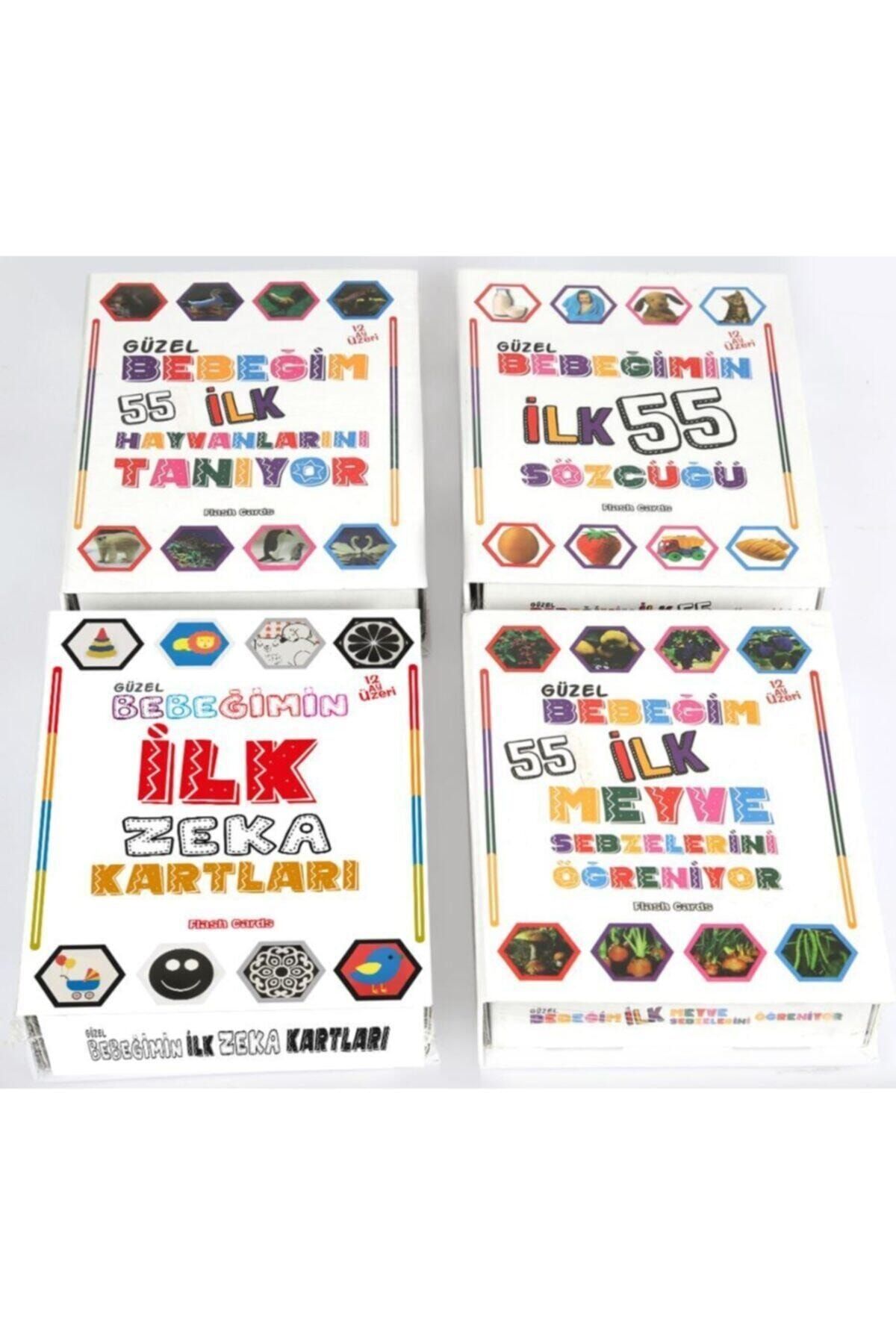 EA Oyuncak Ilk Zeka Kartlar Eğitici 4'lü Set Bebeğim Ilk 55 Zeka Kartları