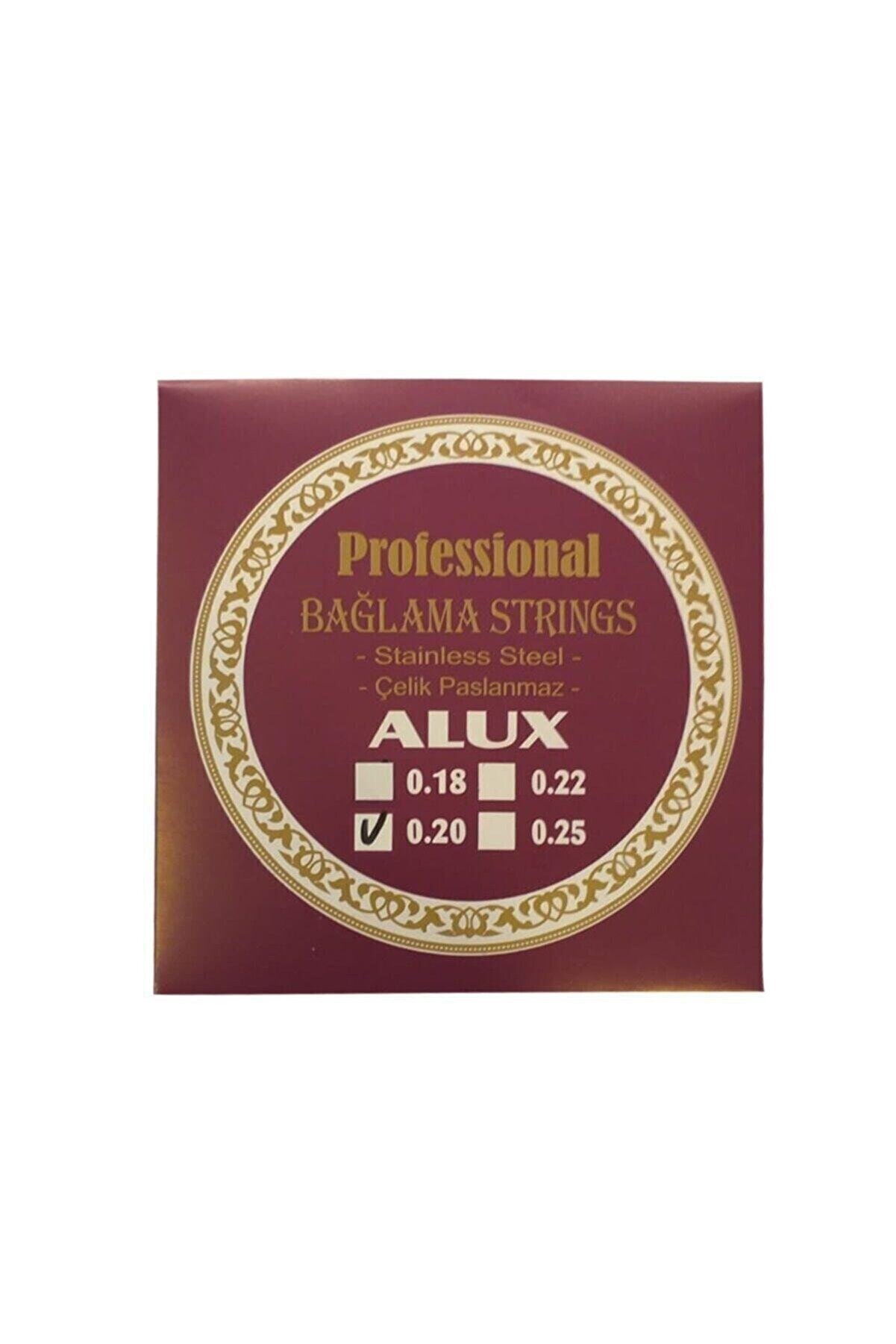 Alux 0,20 Uzun Sap Profosyonel Çelik Bağlama Saz Teli