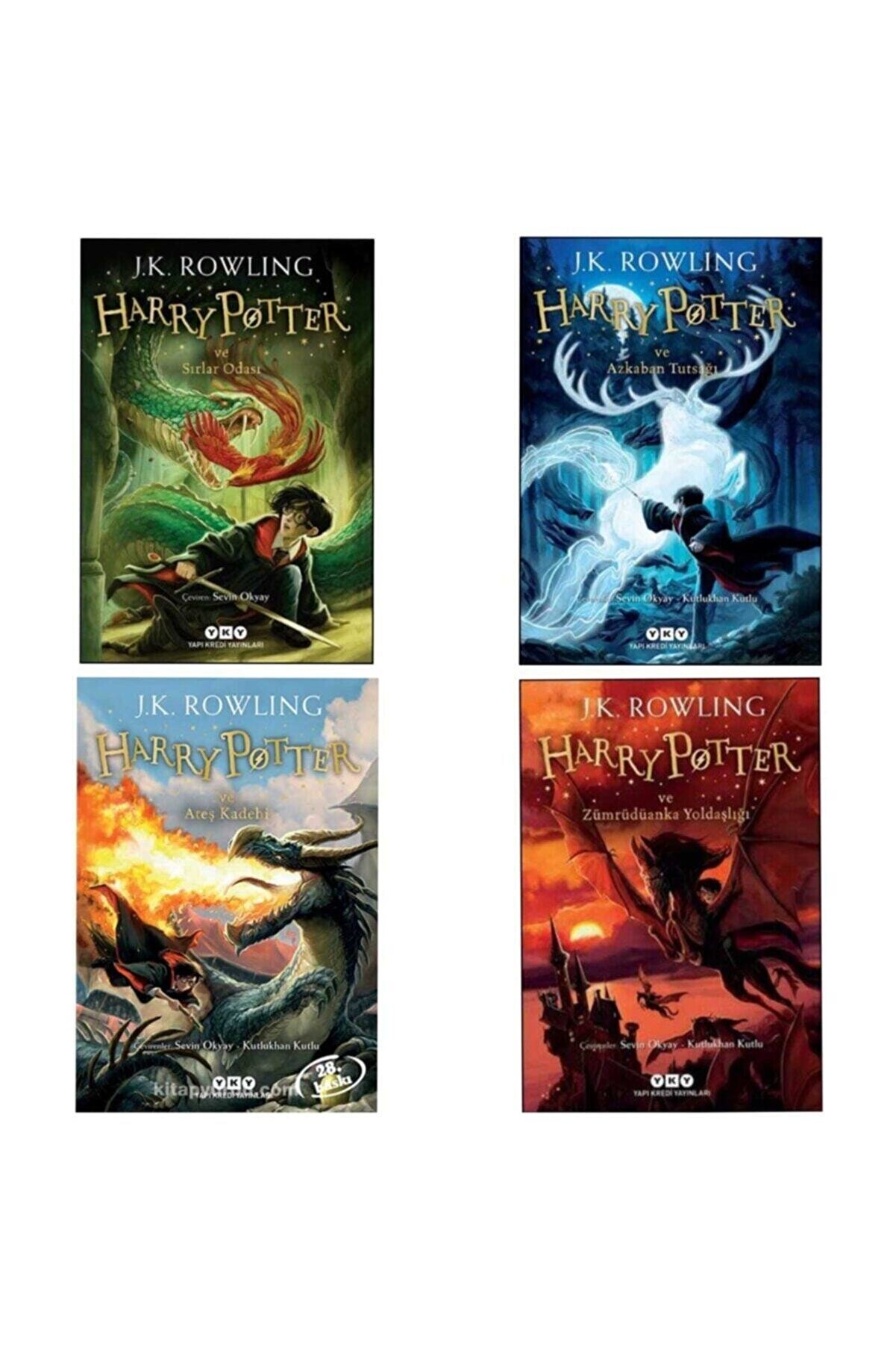 Yapı Kredi Yayınları Harry Potter Ve Sırlar Odası Azkaban Tutsağı Ateş Kadehi Zümrüdüanka Yoldaşlığı Harry Potter Set