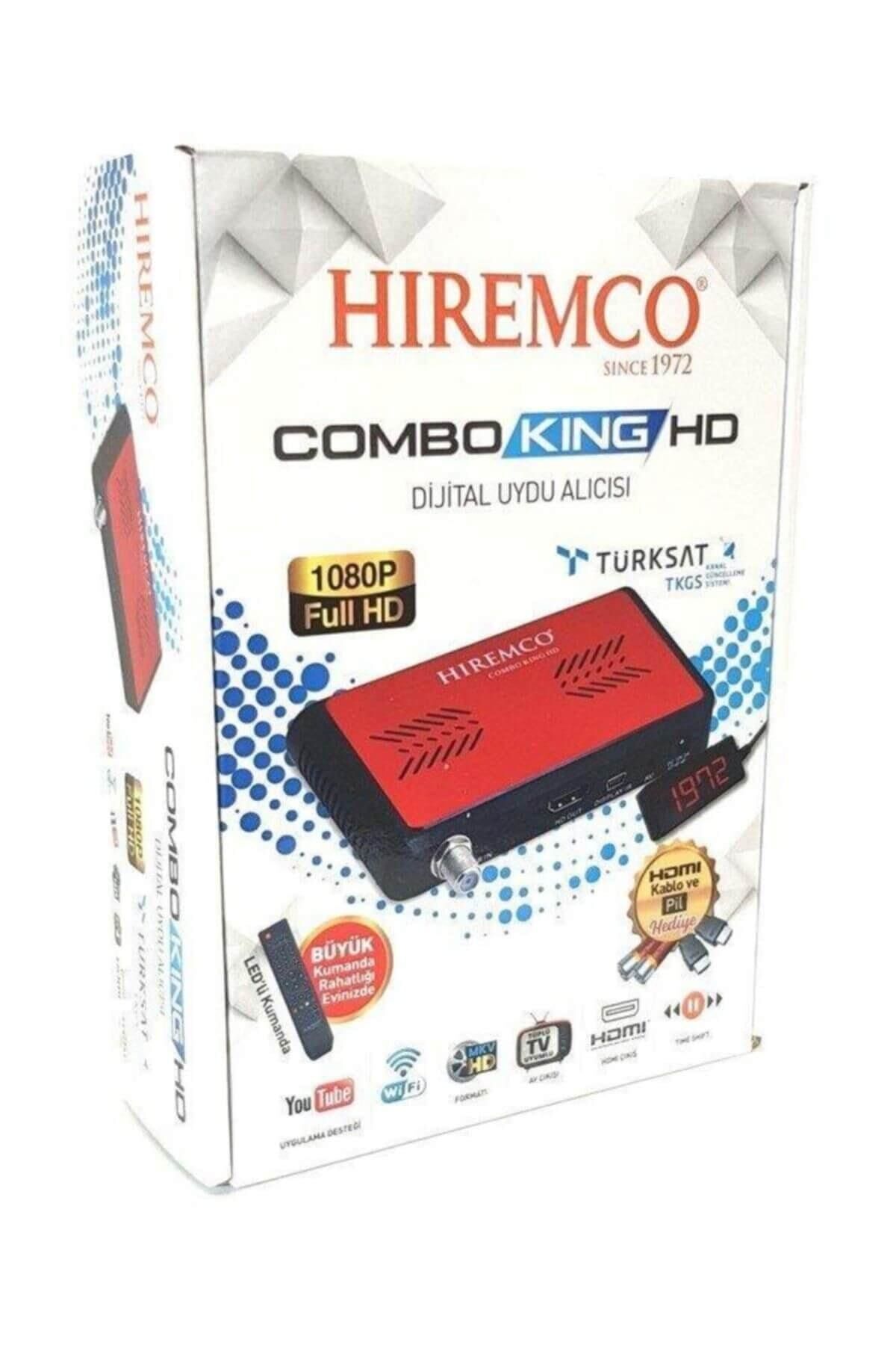 Hiremco Hıremco Combo Kıng Hd Mini Hd Uydu Alıcısı 3d Uyumlu Türk Malı Tkgs