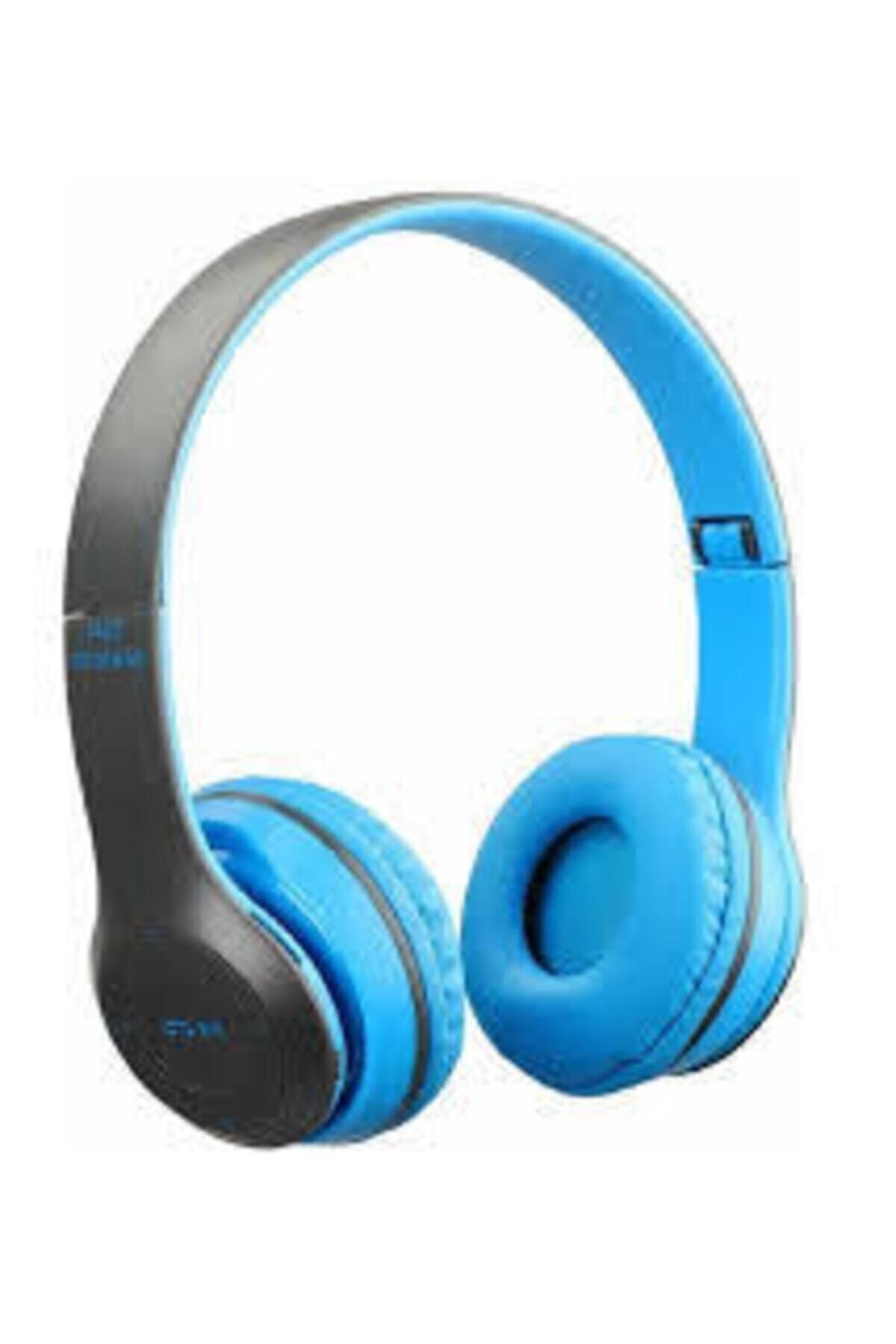 Syrox Samsung,android Ve Xiaomi Telefonlarla Uyumlu Mavi Bluetooth Wireless Kulaküstü Kulaklık P47