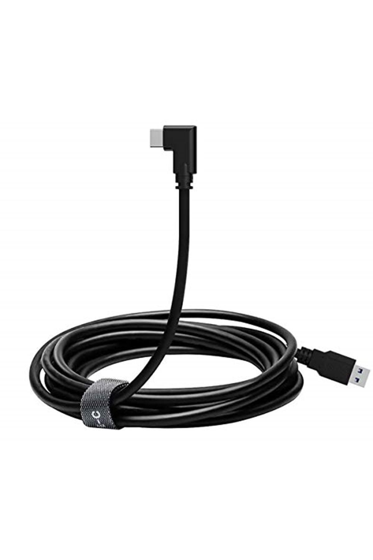 MACROBOT Quest 3 ve 2 Sanal Gerçeklik (VR) Gözlüğü ile Uyumlu Link Kablosu 5mt 5gbps Usb 3.2