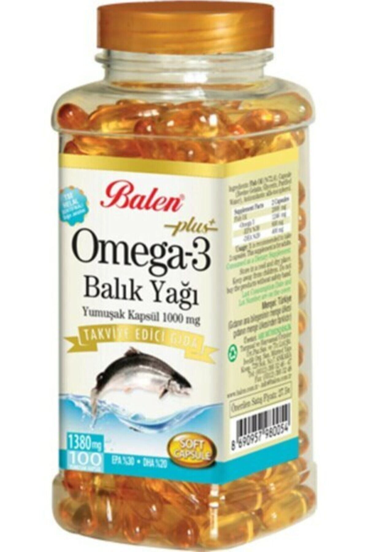 Balen Omega-3 Plus+ Balık Yağı 100 Kapsül